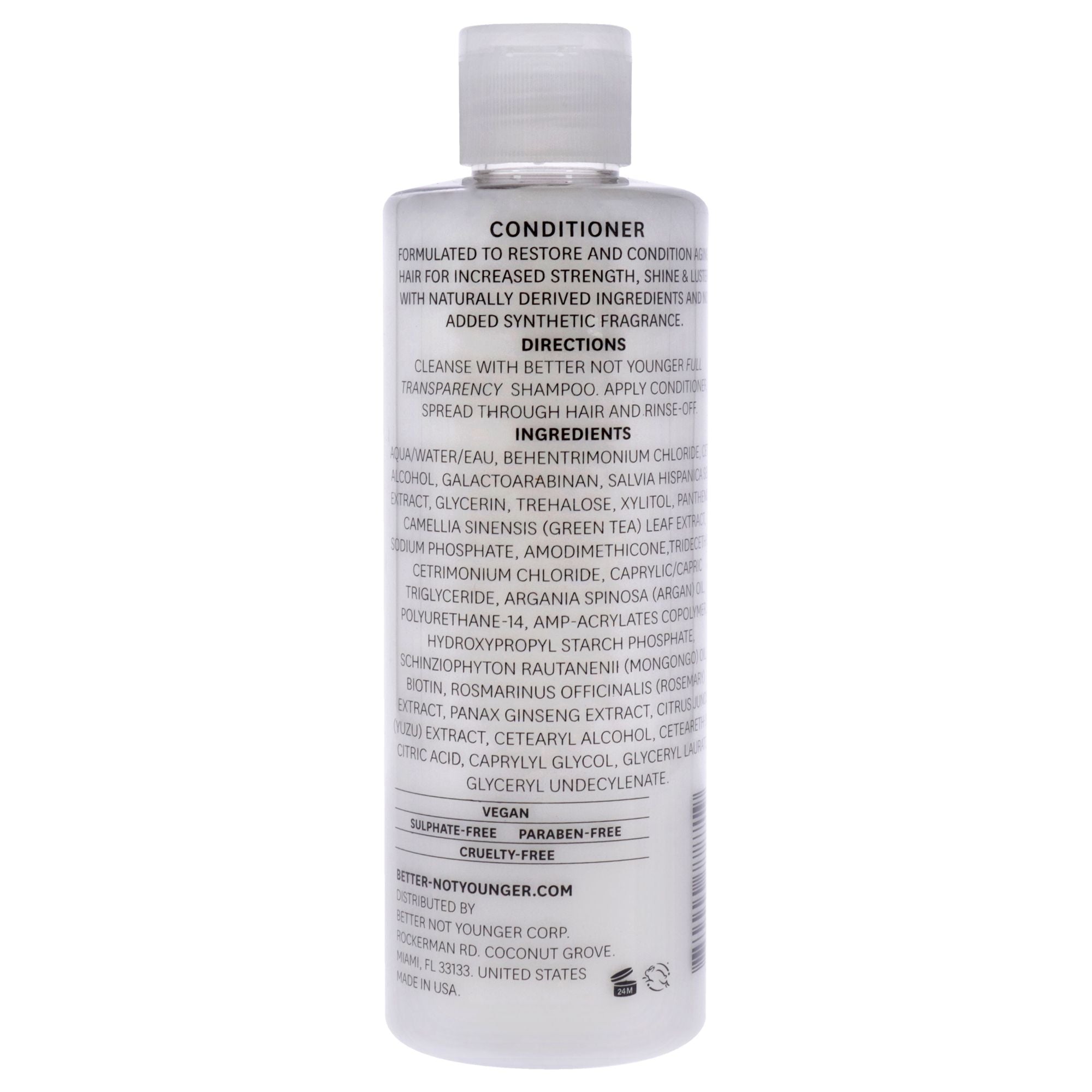 Full Transparency Conditioner by Better Not Younger for Unisex - 8.4 oz Conditioner