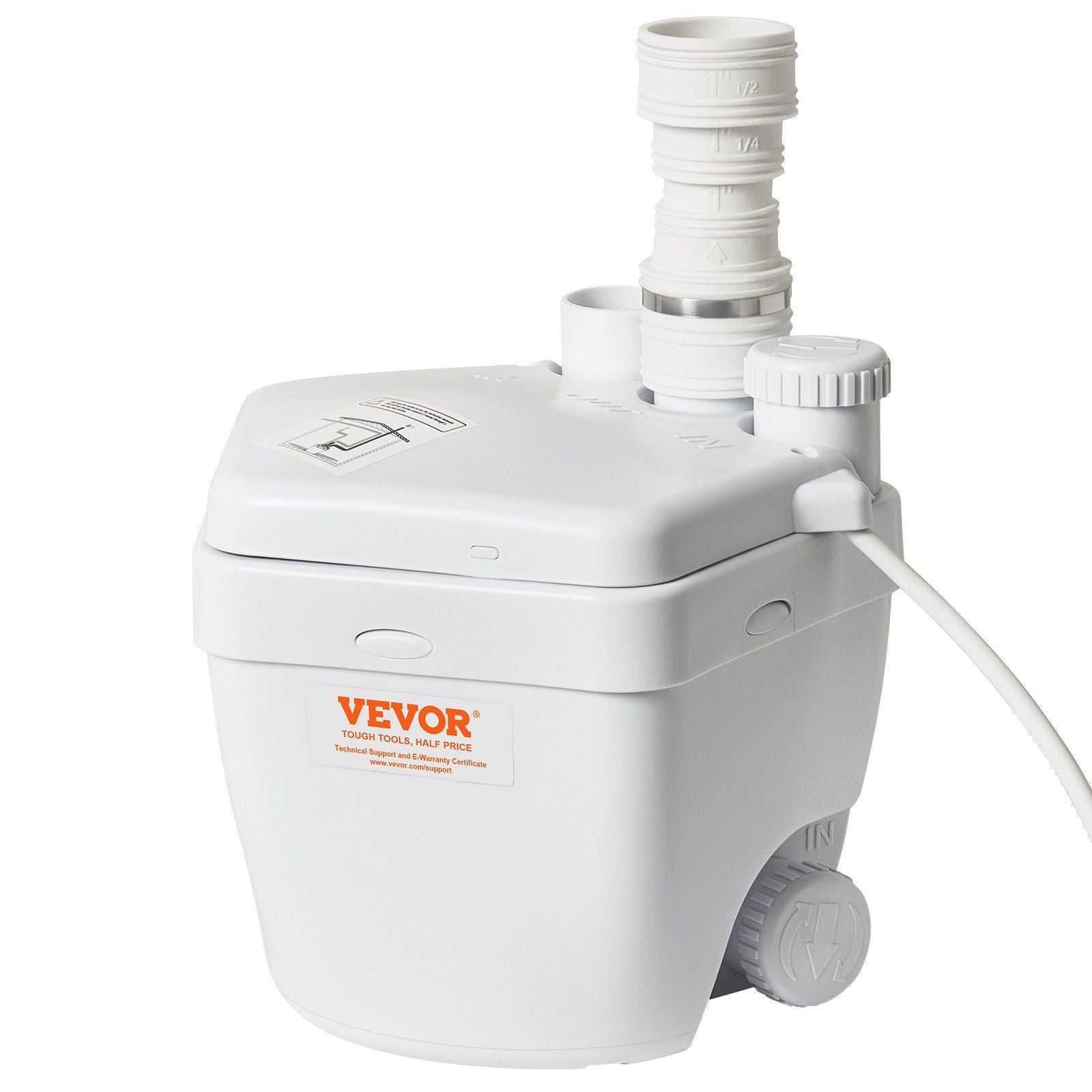Utility Sink Pump Laundry Sink Drain Pump System 1/3 HP 1500 GPH 18ft Head