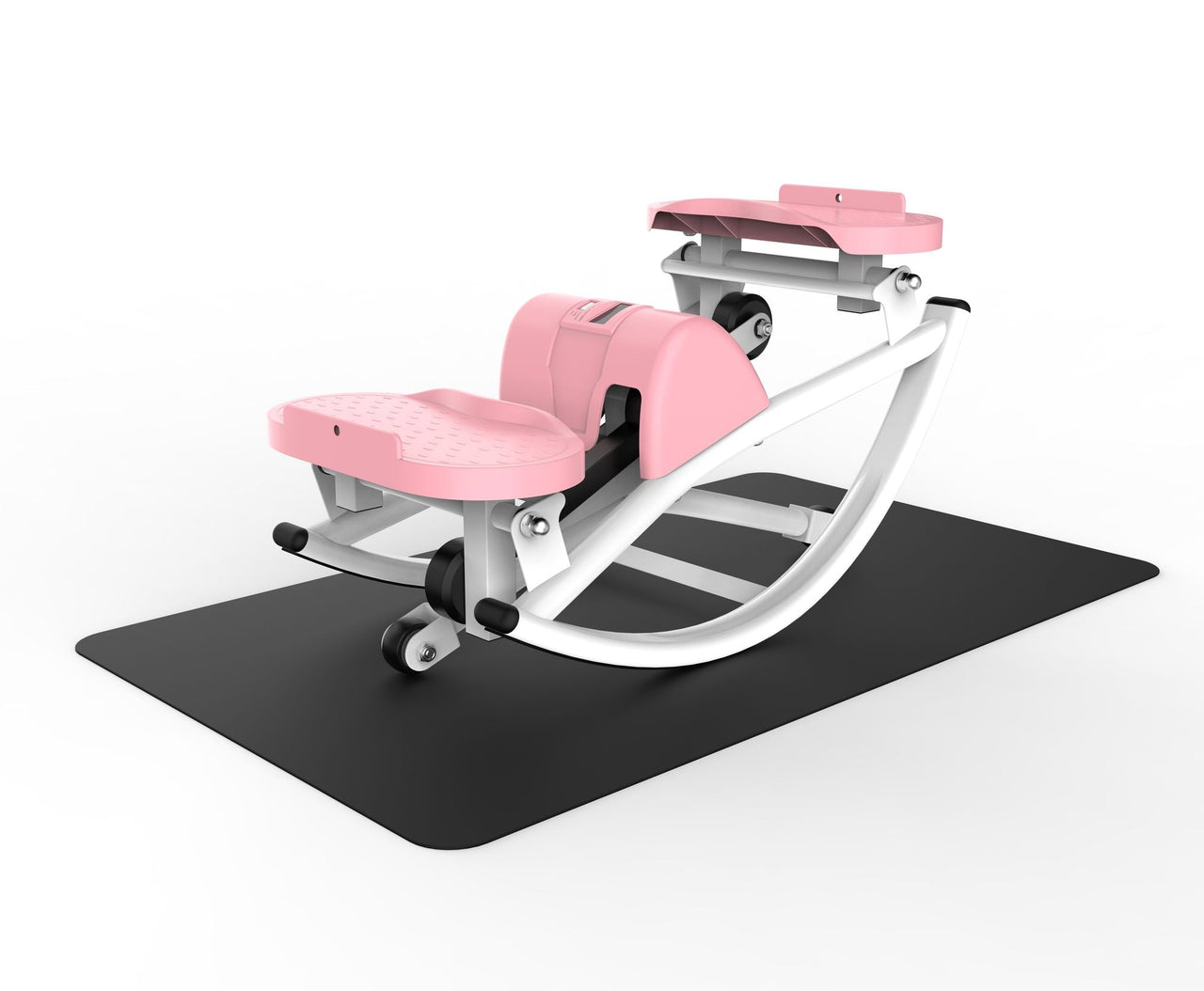 Lateral Stepper for Exercise-Rocking Stepper Machine with Resistance Bands & Anti-Slip Mat and LCD Monitor, Professional Stair Stepper for Home Workout