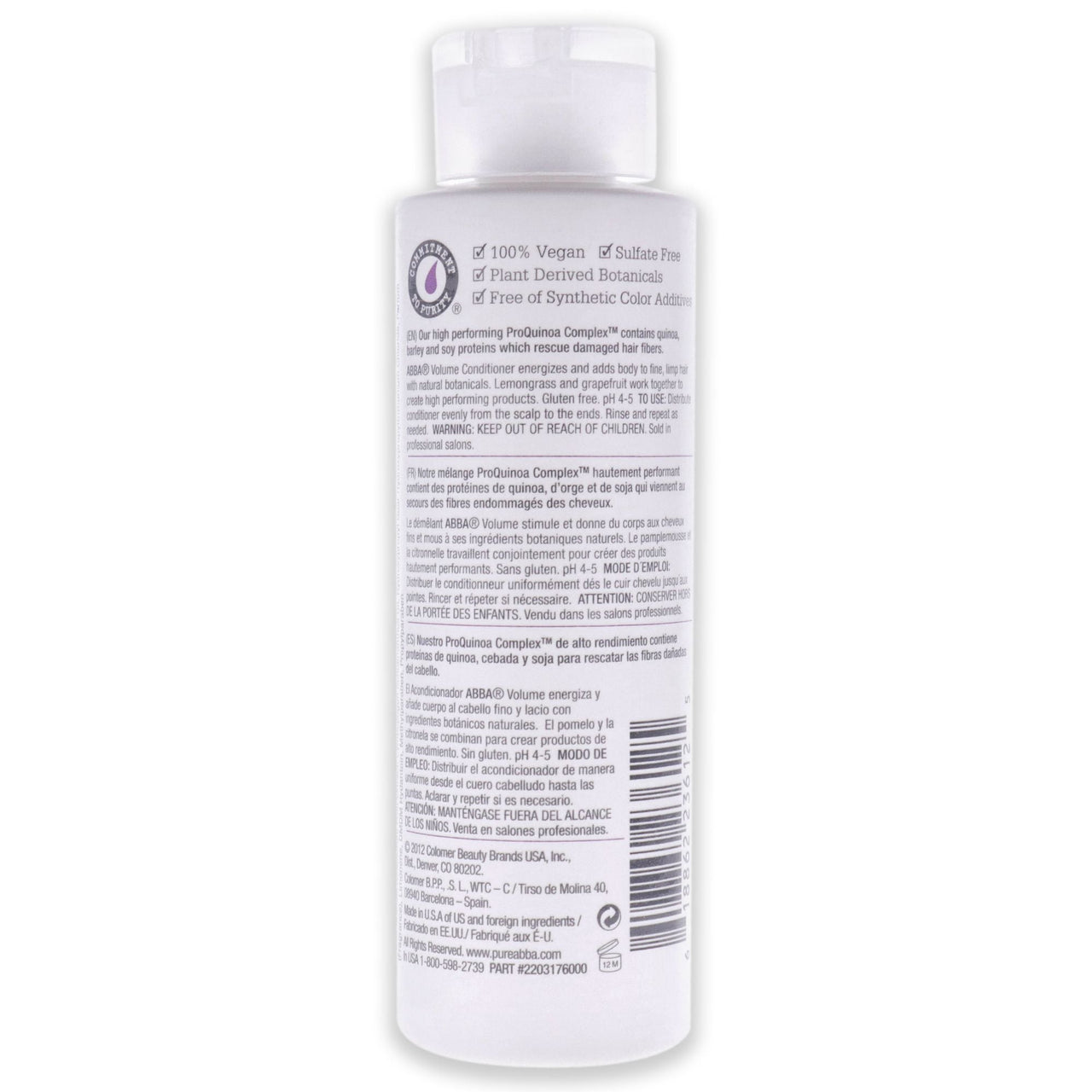 Pure Volume Conditioner by ABBA for Unisex - 8 oz Conditioner