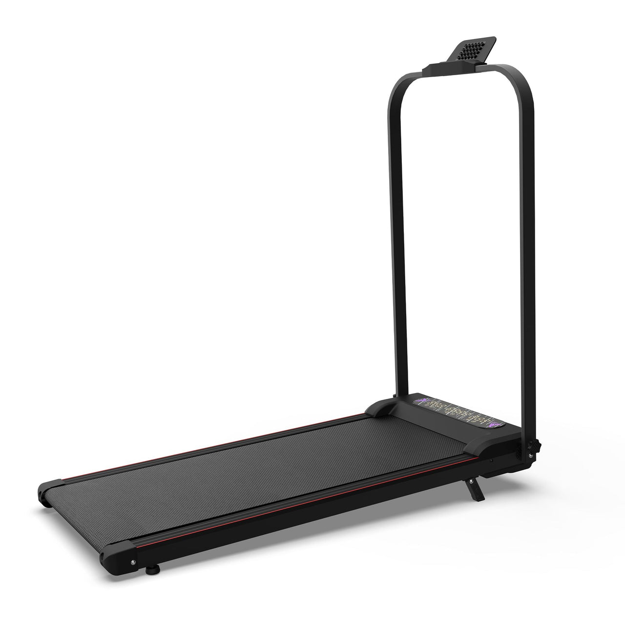 Foldable Treadmill with Handle Bar & Incline, 2 in 1 Upgrade Portable Under Desk Walking Pad and Vibration Pad with Remote Control for Home Office Small Spaces