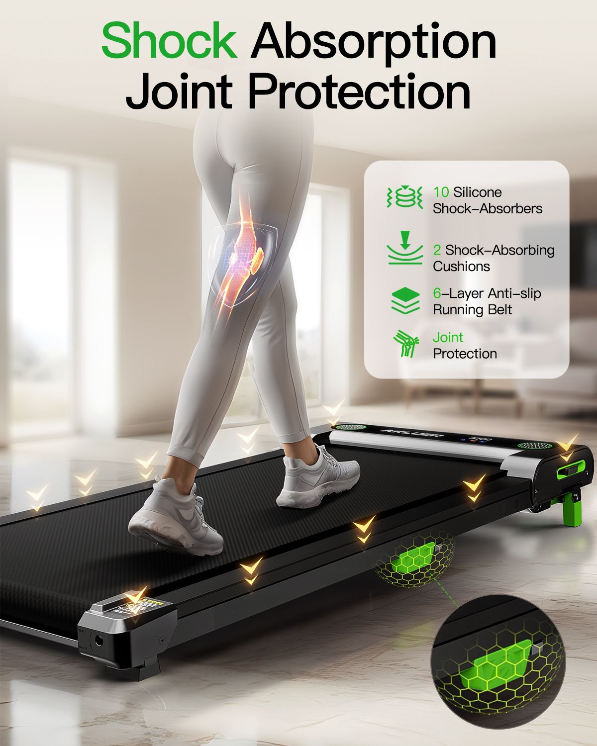 480L-A Under Desk Walking Pad Treadmill