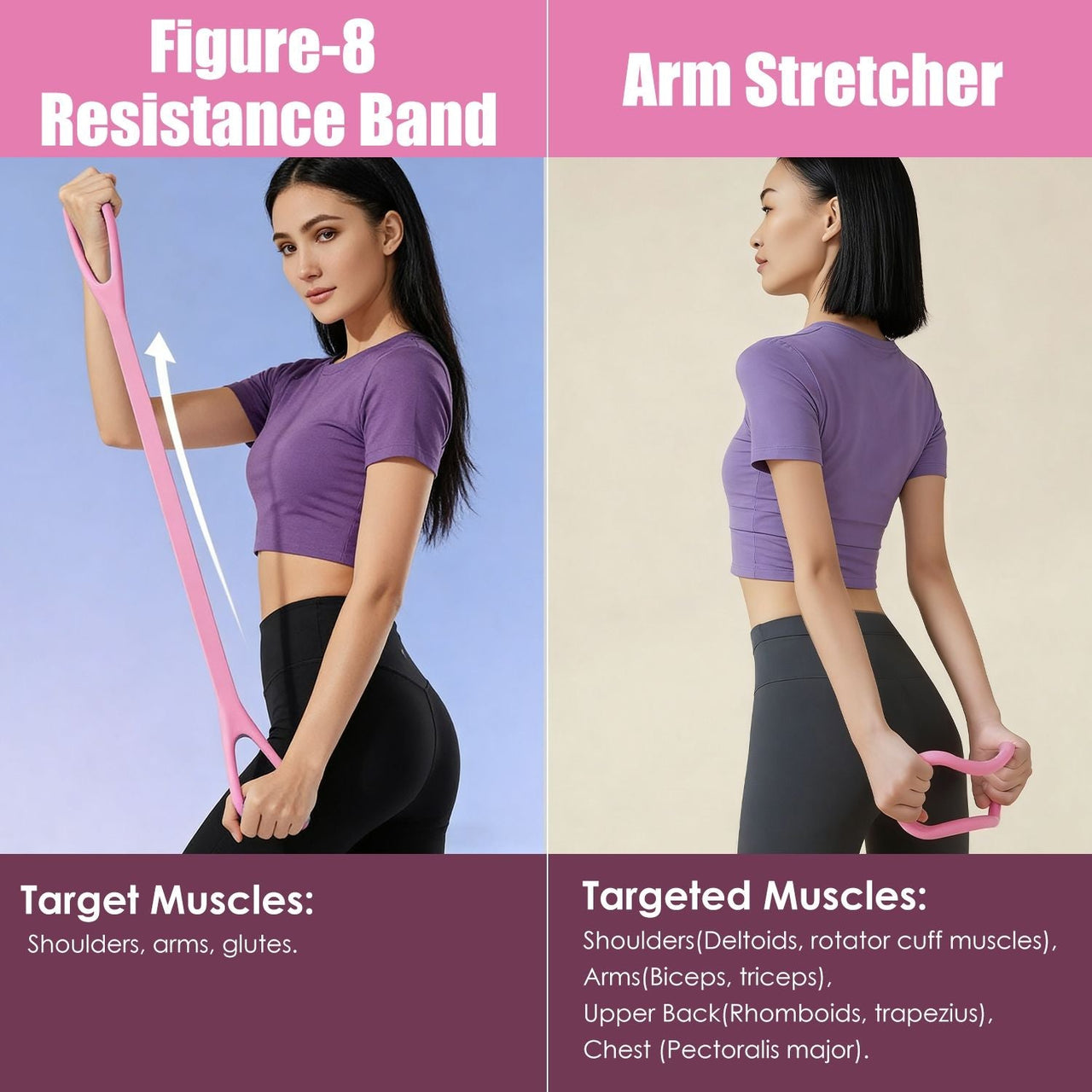 14Pcs Pilates Ring Essentials Kit For Women with Yoga Ball Arm Stretcher 5 Resistant Bands Figure 8 Resistant Band Elastic Band Non-slip Socks Yoga Strap