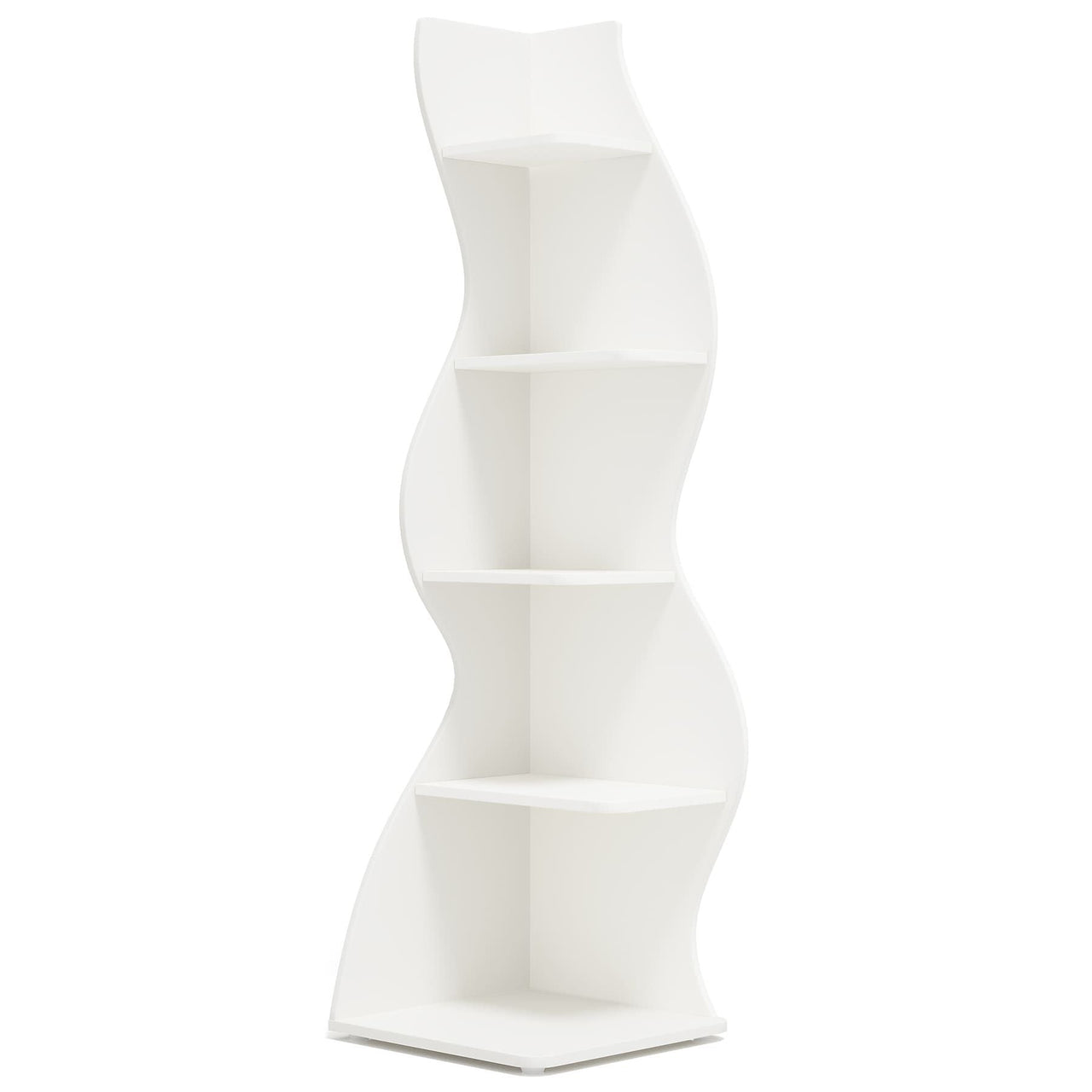 Modern Wall Corner Bookshelf Bookcase