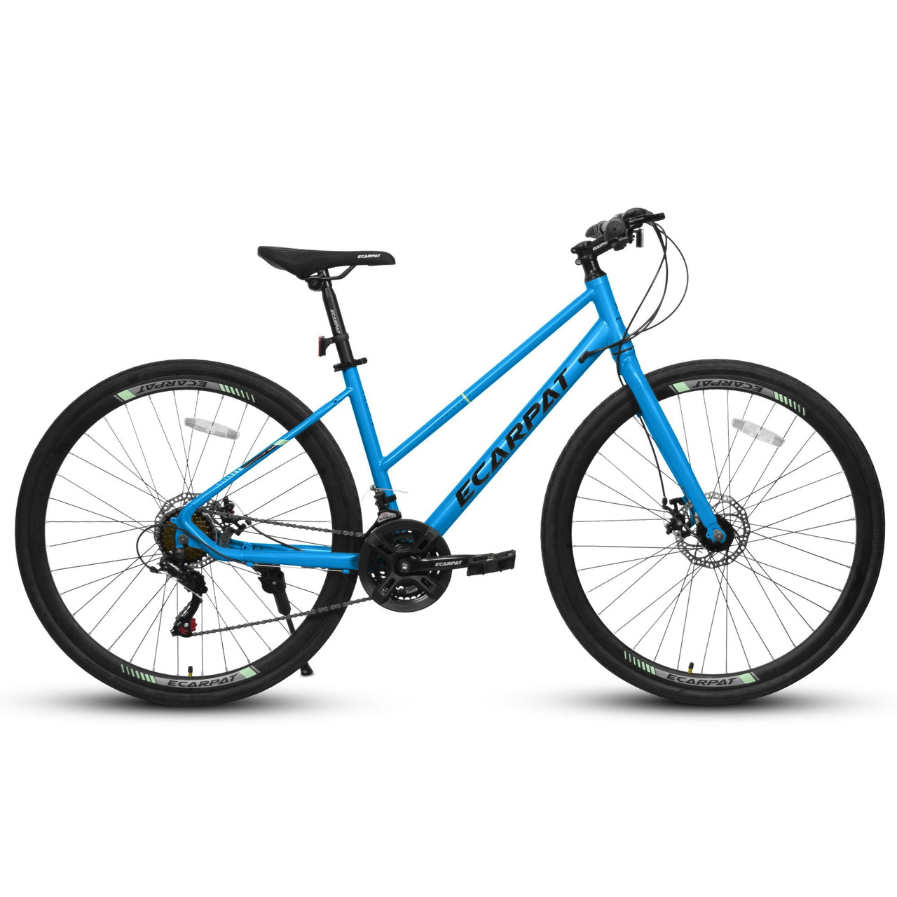 A28250 700C Road Hybrid Bike for Adult , 21-Speed Road Bike Road Bicycle Carbon Steel Frame/Dual-Disc Brakes/Multiple Colors