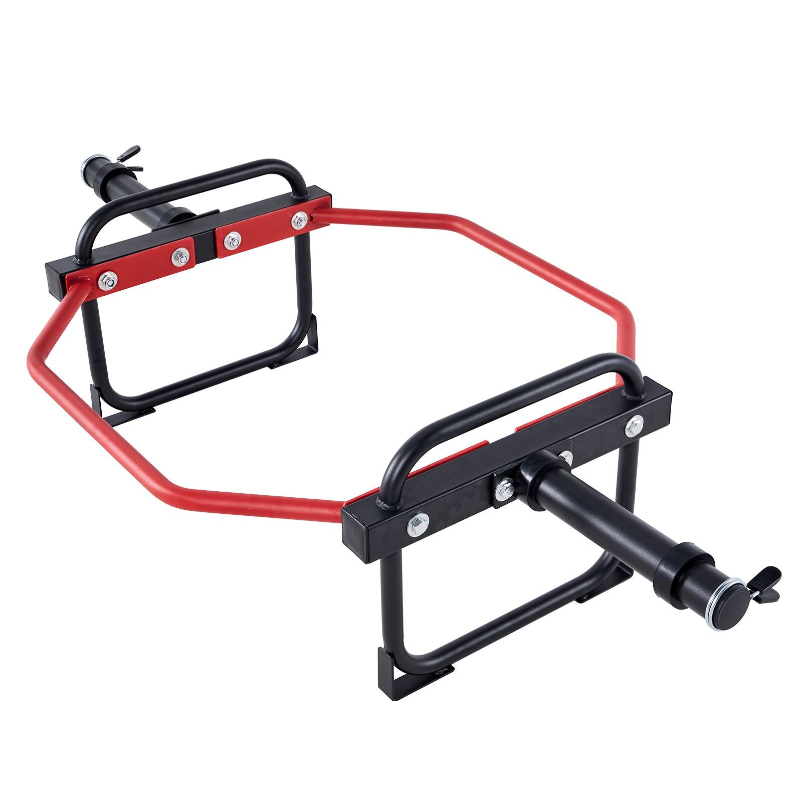 Trap Bar Hex Bar, 2-Inch Hex Barbell, 500 LBS Capacity Shrug Bars, Weightlifting and Strength Training Equipment, Home Gym for Squats, Deadlifts, Shoulder Presses, Red