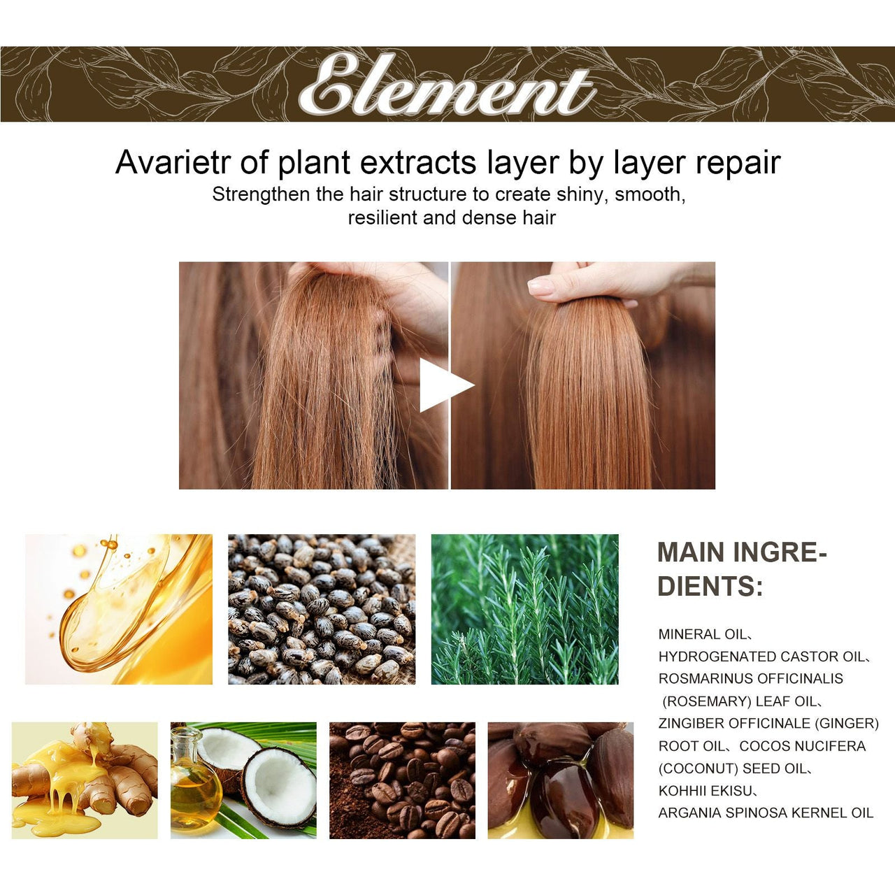 EELHOE Rosemary Essential Oil For Hair Care, Gentle And Nourishing Hair Care Oil