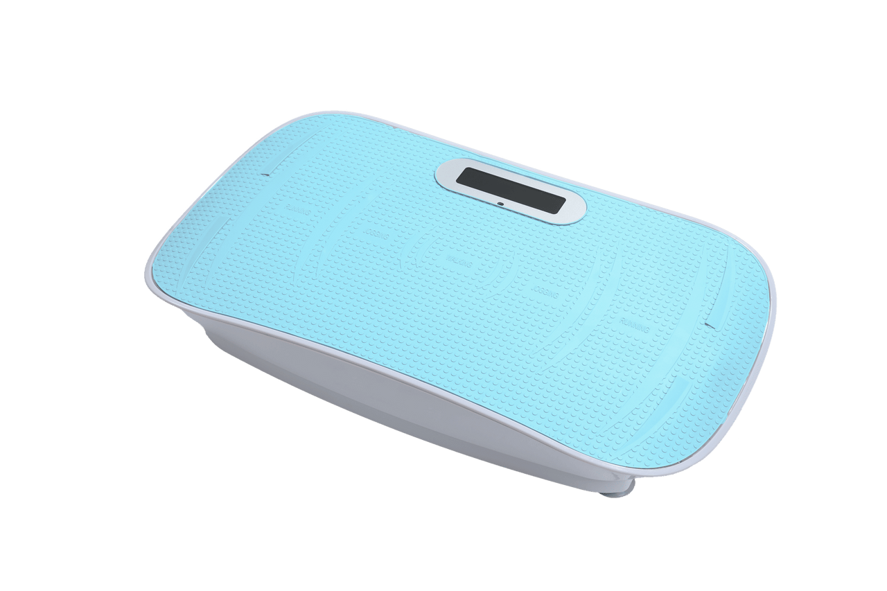 Full Body Vibration Platform Crazy Fitness Massage 10-Frequency Weight Loss & Fat Burner Shaking Machine For Unisex Blue