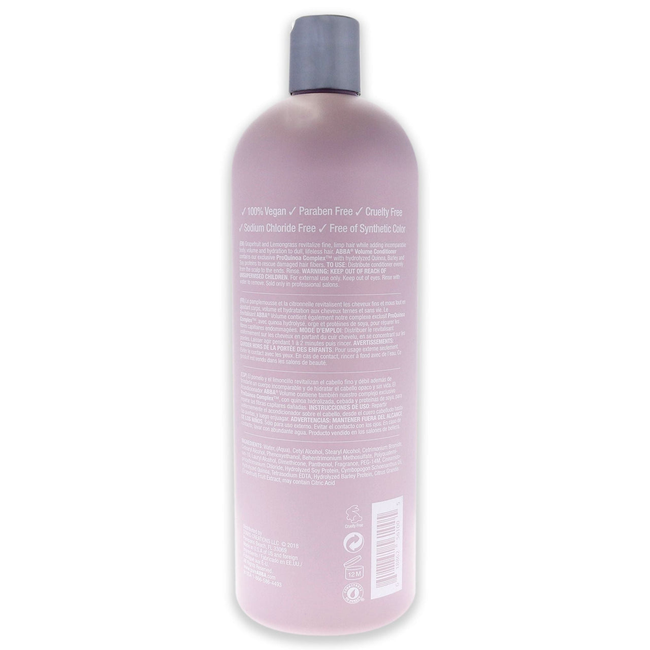 Volume Conditioner by ABBA for Unisex - 32 oz Conditioner