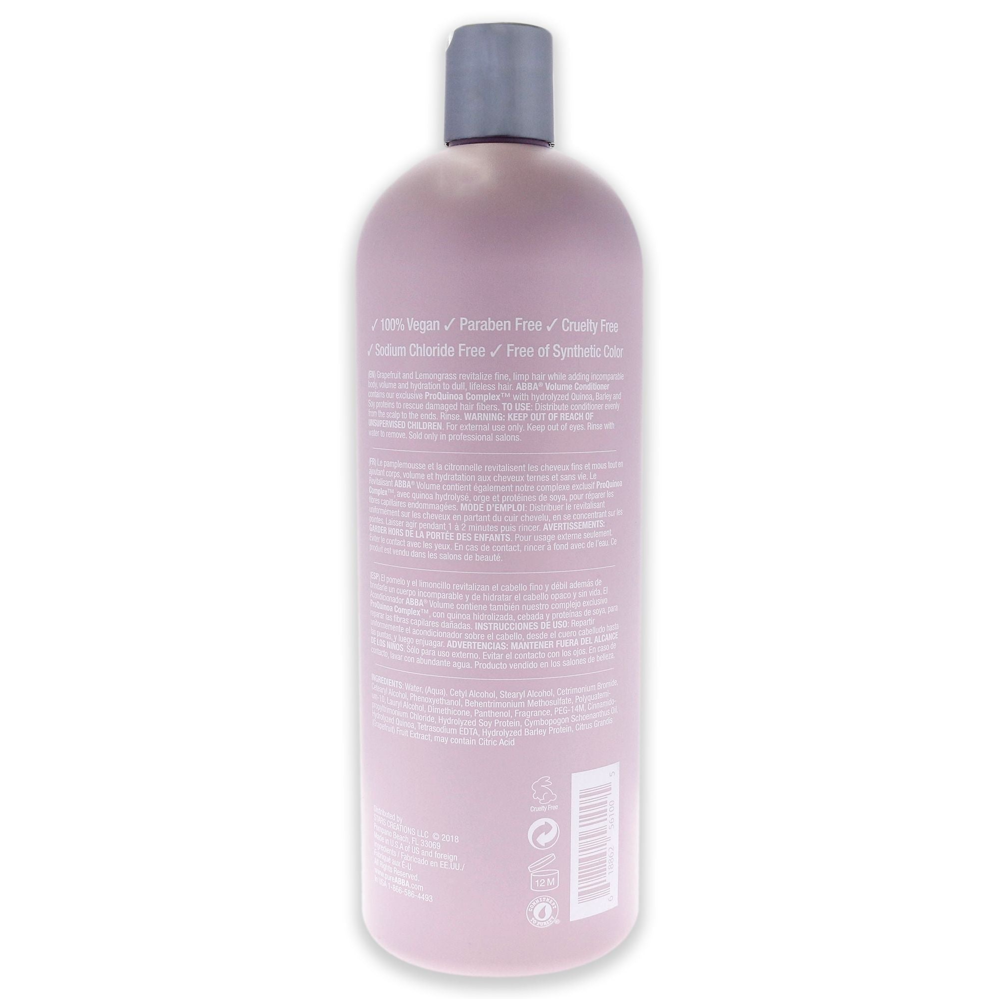 Volume Conditioner by ABBA for Unisex - 32 oz Conditioner