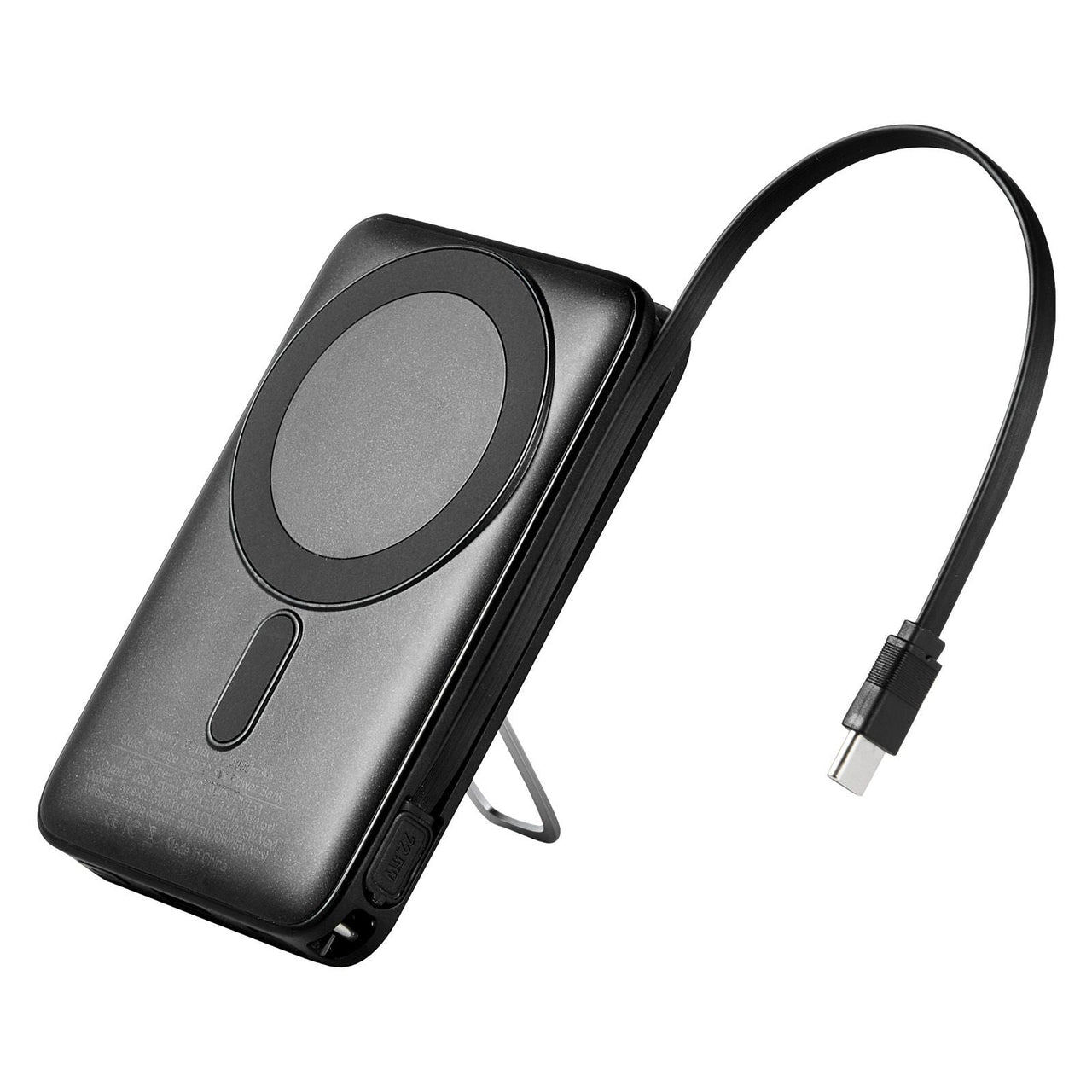 Magnetic Power Bank, 10000 mAh Battery Pack, Wireless MagSafe-Compatible Portable Charger, with Smart LED Display, Foldable Stand, Fast Charging for iPhone16/15/14/13/12 Series, Samsung, Huawei