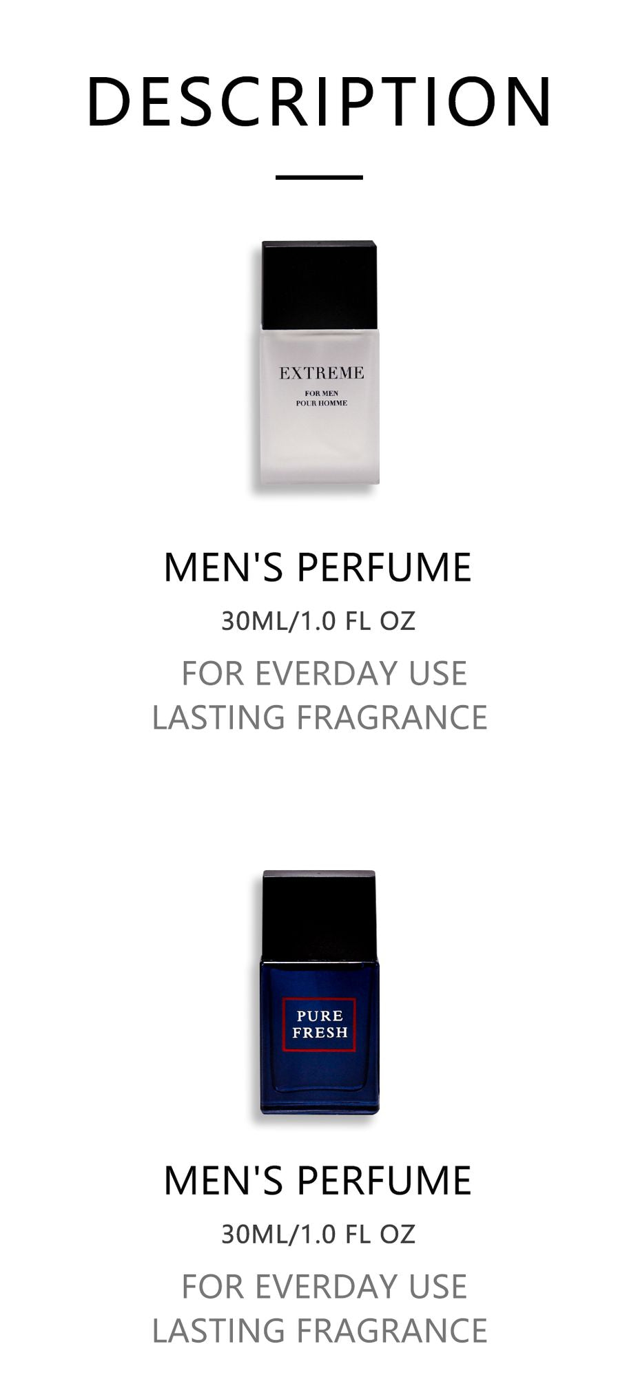 4-Piece Set, Men's Eau De Toilette Spray Gift Box, Long Lasting Fragrance, 4 Different Flavor, Perfect For Holiday Gifts, Dating, Daily Life, Parties, 1.02 Fl Oz/bottle