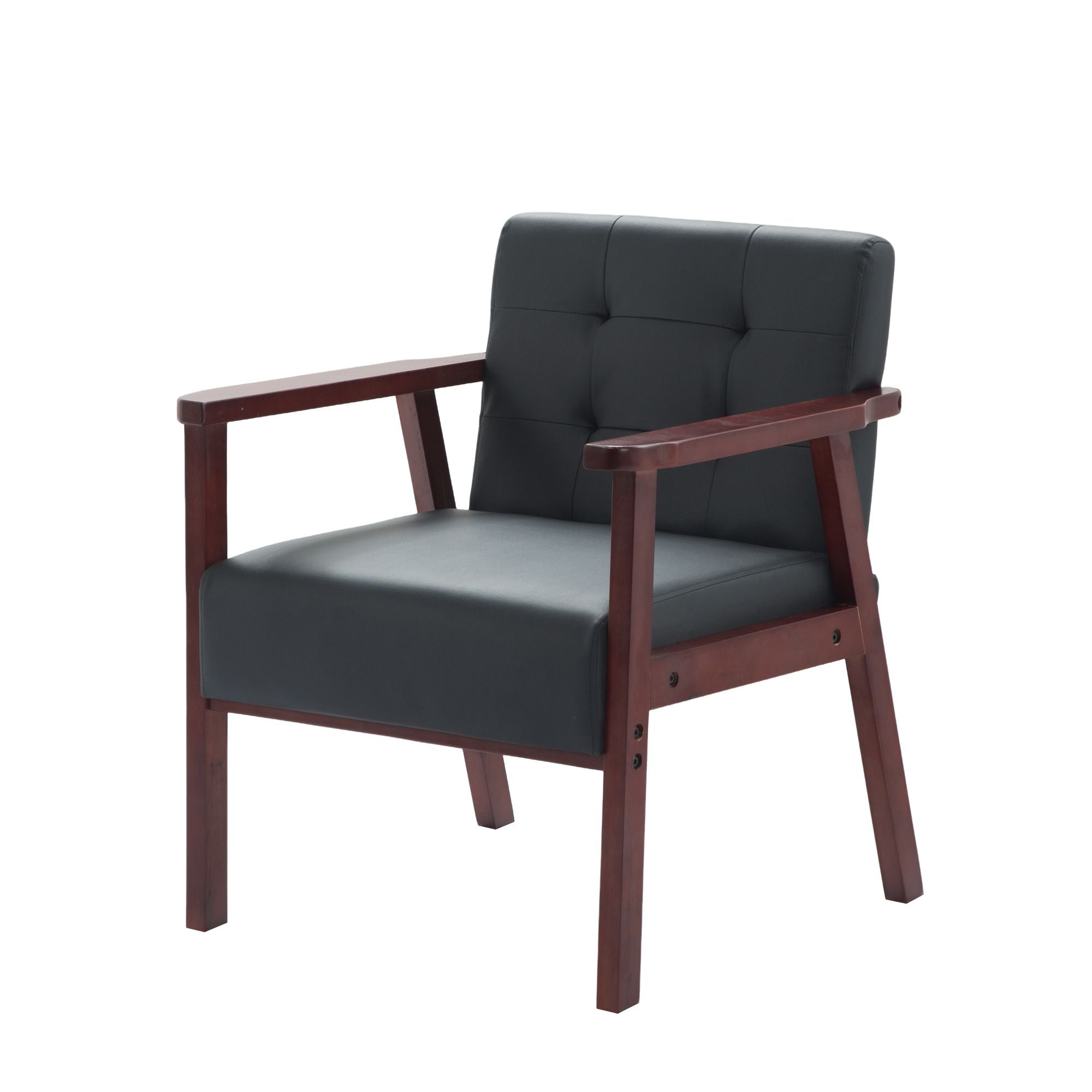 Wood Frame Accent Armchair