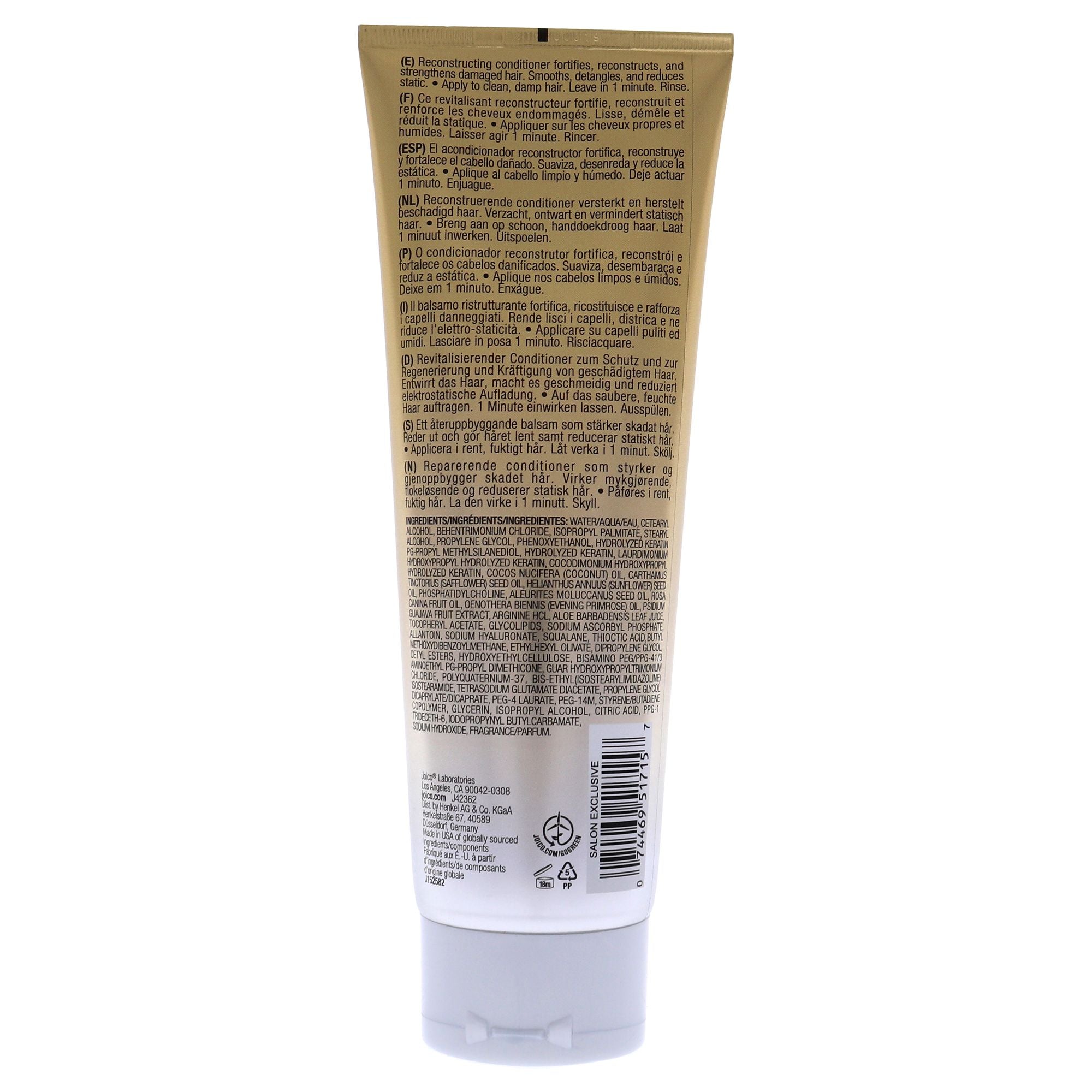 K-PAK Reconstructing Conditioner by Joico for Unisex - 8.5 oz Conditioner