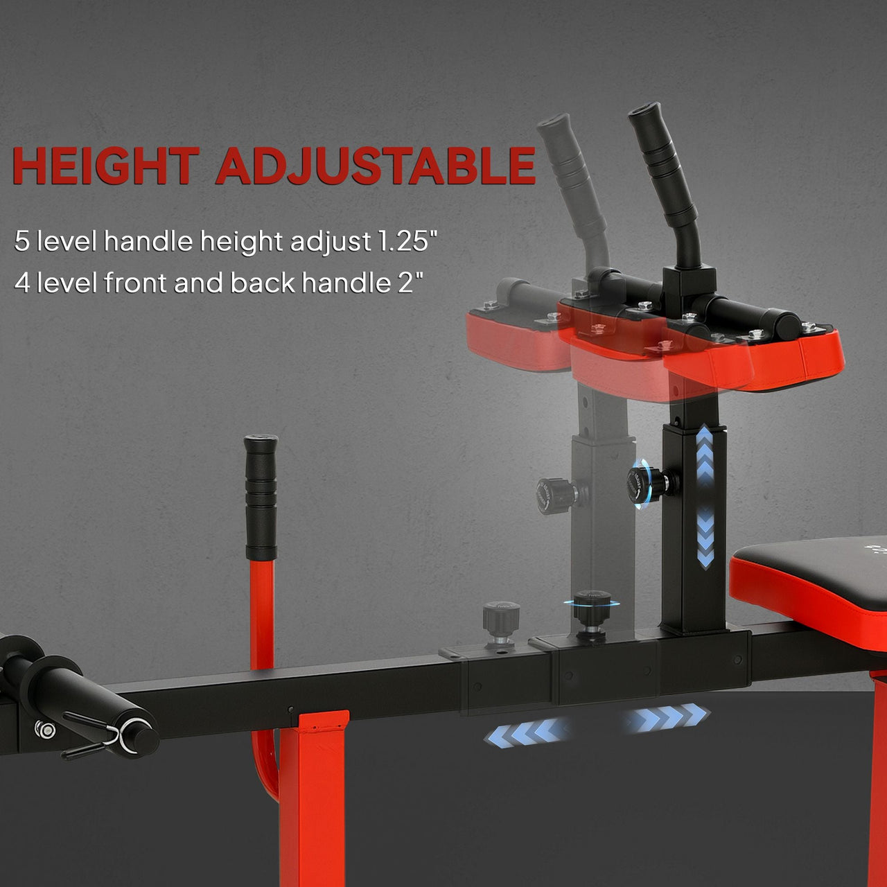 Adjustable Steel Seated Calf Raise Exercise Strength Training Gym Equipment, Red