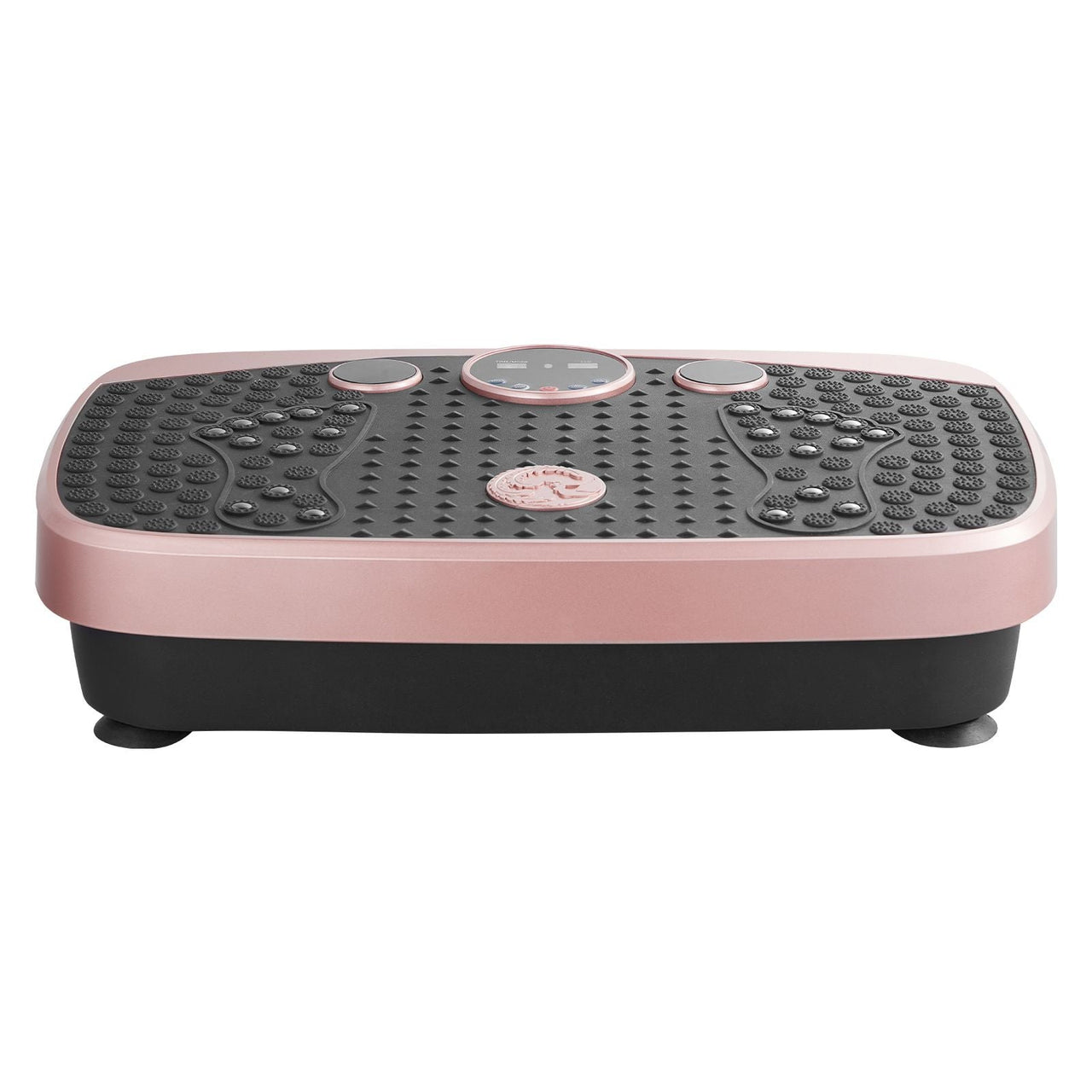Vibration Plate Exercise Machine, Whole Body Shaker with Magnetic Acupoints for Lymphatic Drainage and Weight Loss, Home Workout Gym Fitness Equipment with 2 Resistance Bands for Women Men, Pink