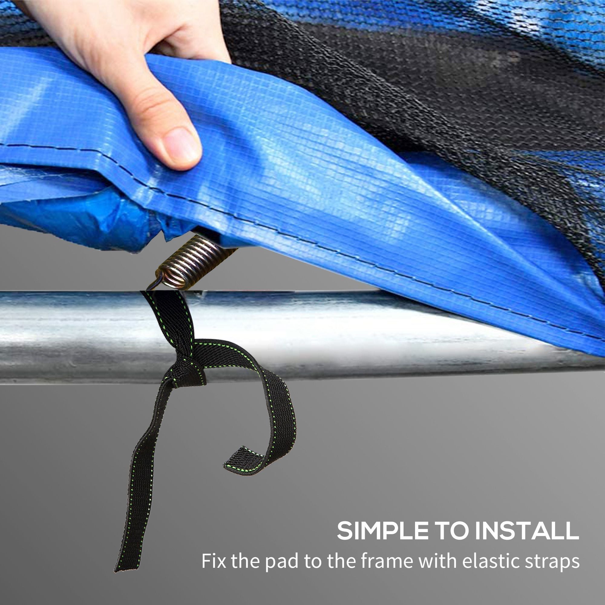 14FT Trampoline Spring Cover, Safety Trampoline Pad Replacement, Waterproof and Tear Resistant, All Weather Trampoline Accessories, Multi Color