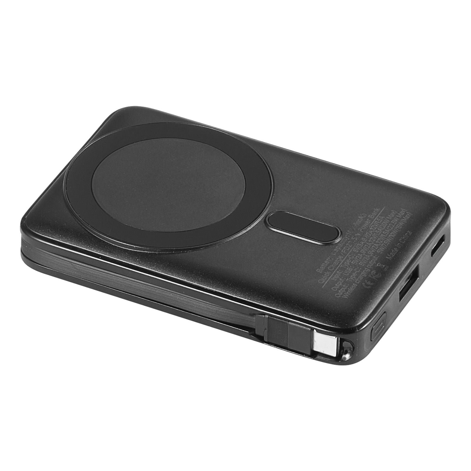 Magnetic Power Bank, 10000 mAh Battery Pack, Wireless MagSafe-Compatible Portable Charger, with Smart LED Display, Foldable Stand, Fast Charging for iPhone16/15/14/13/12 Series, Samsung, Huawei