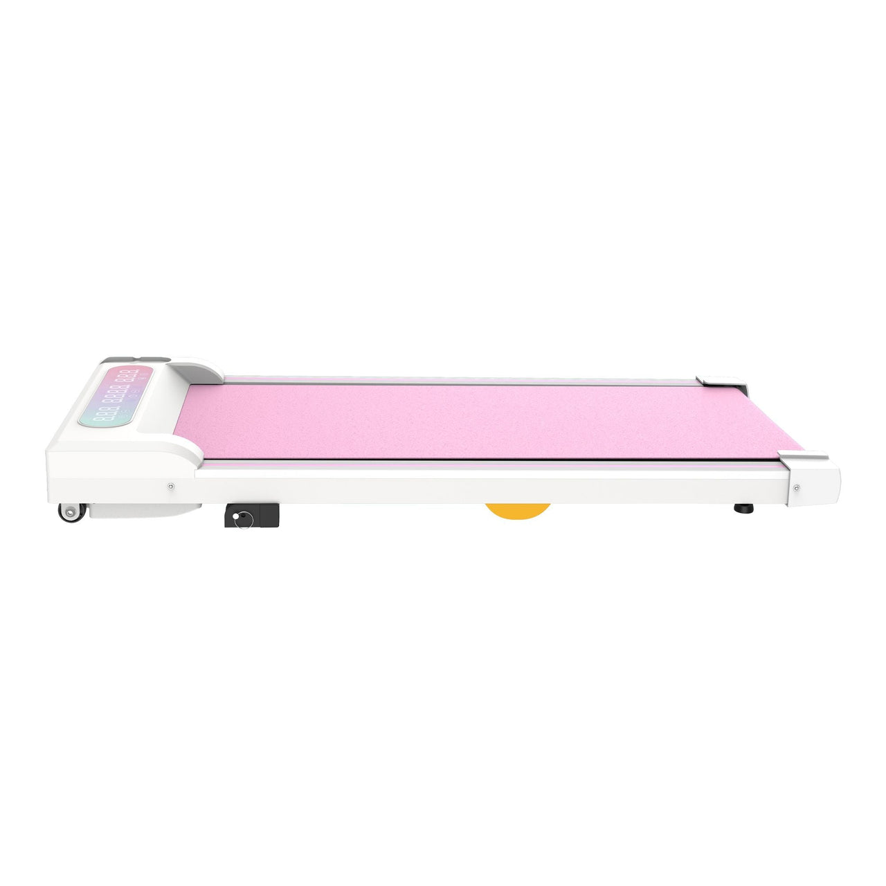 Under Desk Treadmill with Incline, Walking Pad, 2 in 1 Portable Treadmill with Handle Remote Control LED Display, Walking Jogging Machine for Home Office Use Pink