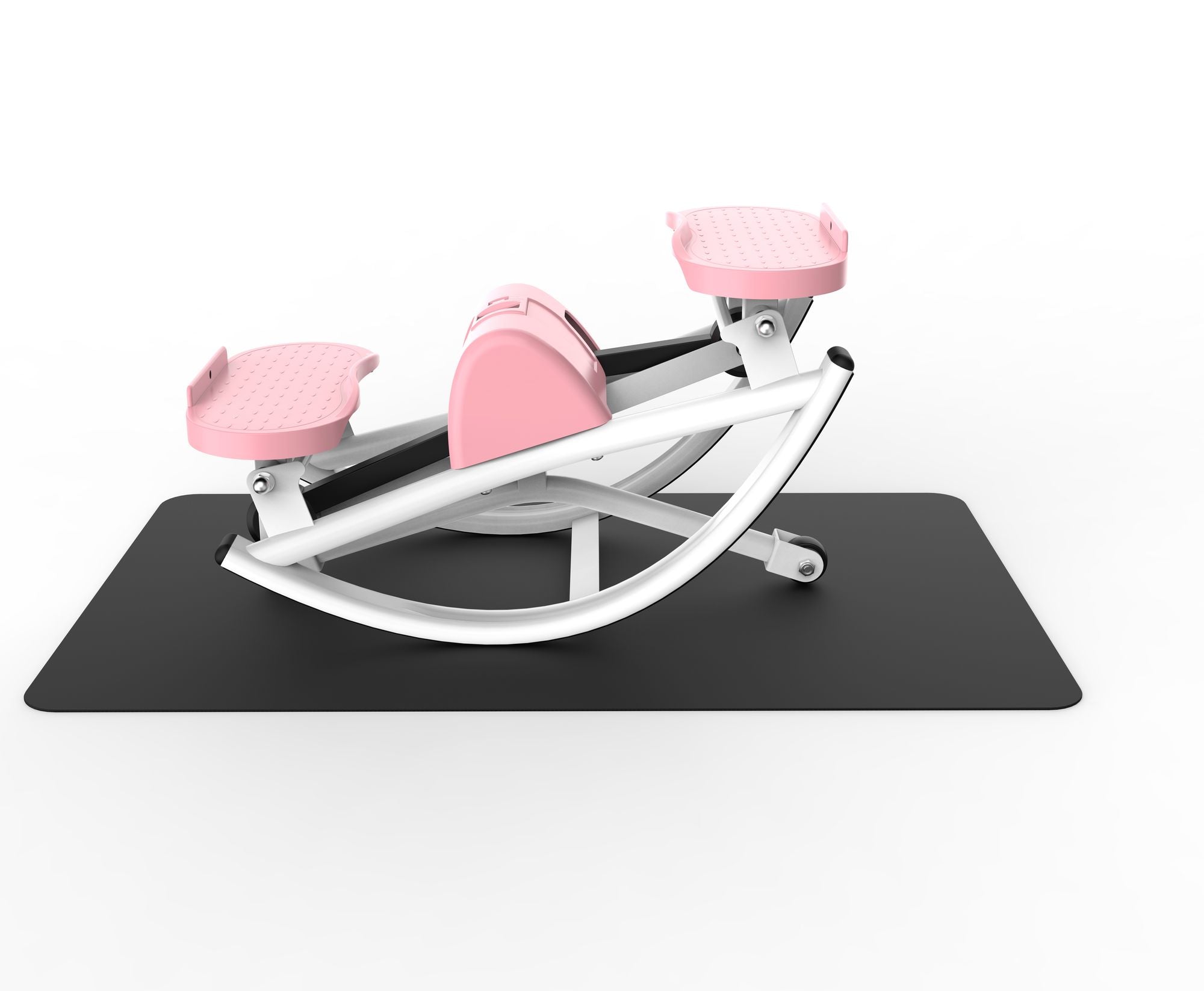 Lateral Stepper for Exercise-Rocking Stepper Machine with Resistance Bands & Anti-Slip Mat and LCD Monitor, Professional Stair Stepper for Home Workout