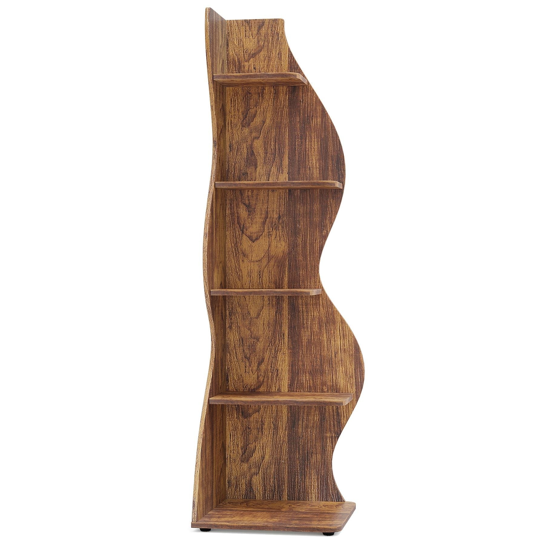Modern Wall Corner Bookshelf Bookcase