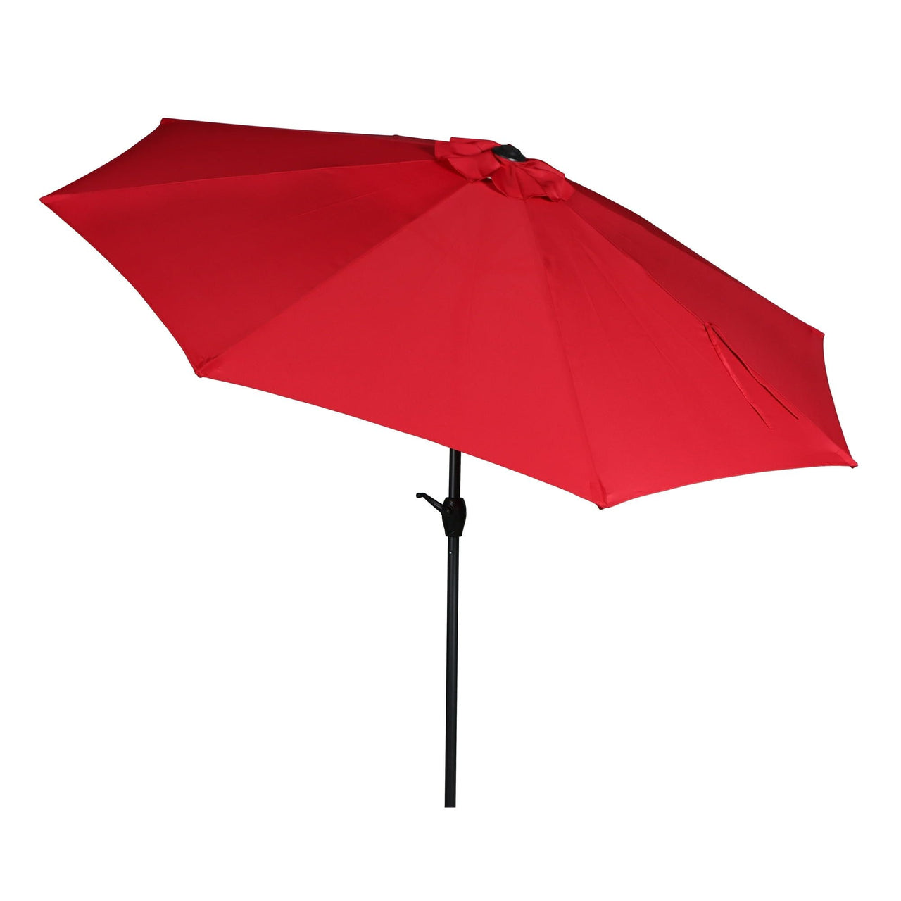 9' Red Crank Lift and 3 Position Tilt Patio Umbrella