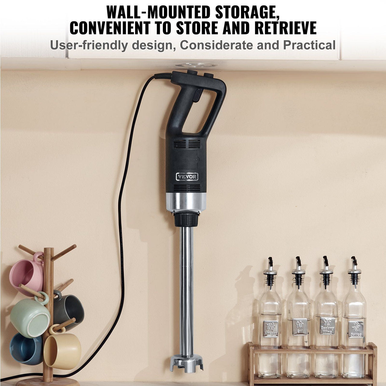 VEVOR Commercial Immersion Blender, 750W 16