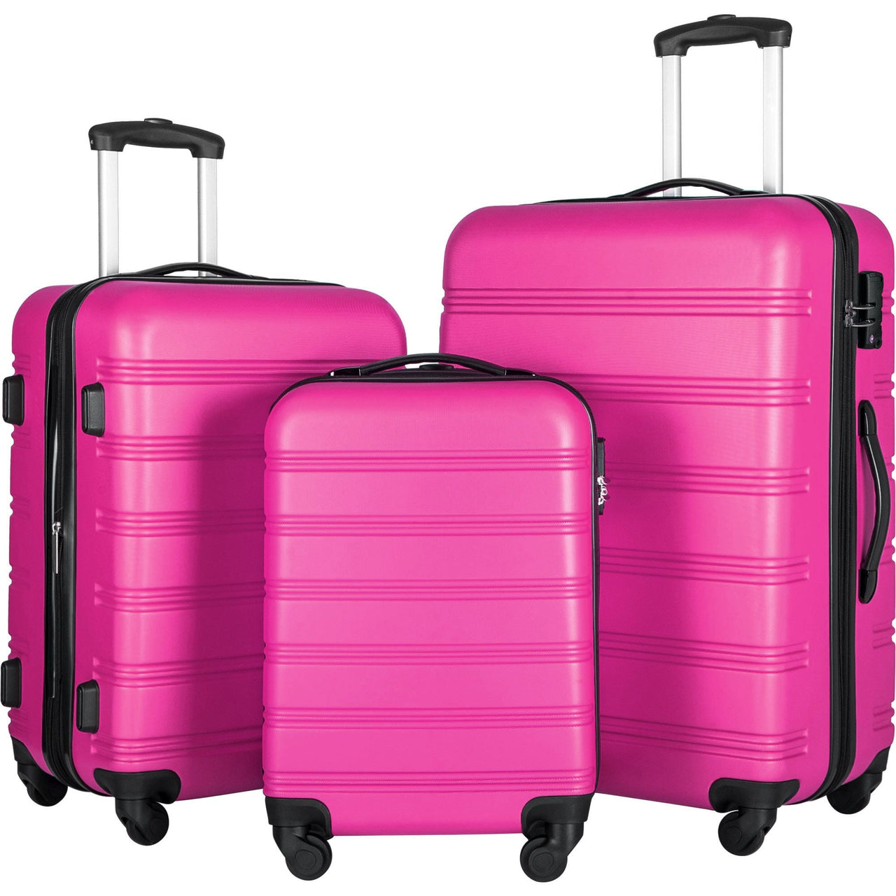 3 Piece Luggage Set Hardside Spinner Suitcase with TSA Lock 20