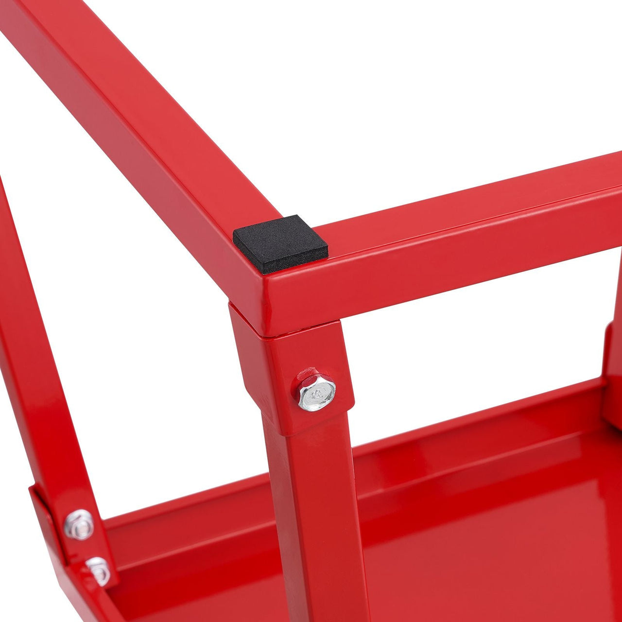 Plyometric Jump Box, 18 Inch Plyo Box, Steel Plyometric Platform and Jumping Agility Box, Anti-Slip Fitness Exercise Step Up Box for Home Gym Training, Conditioning Strength Training, Red