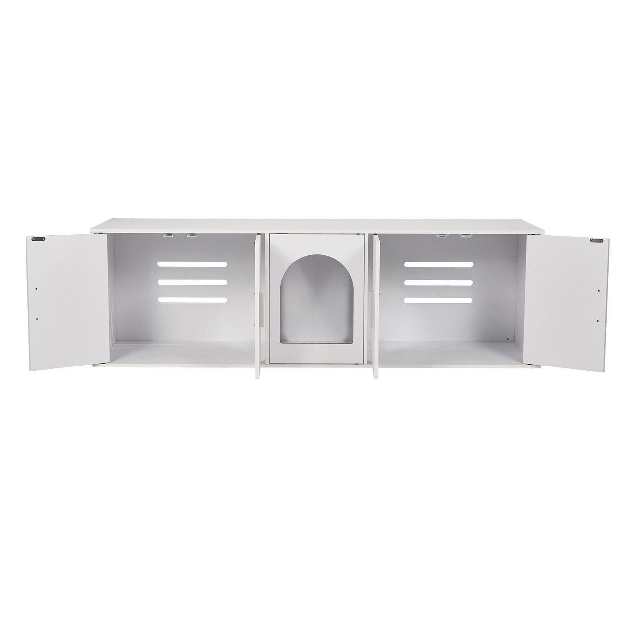 Cat Litter Box Enclosure Wooden Litter Box Furniture Hidden 57.9