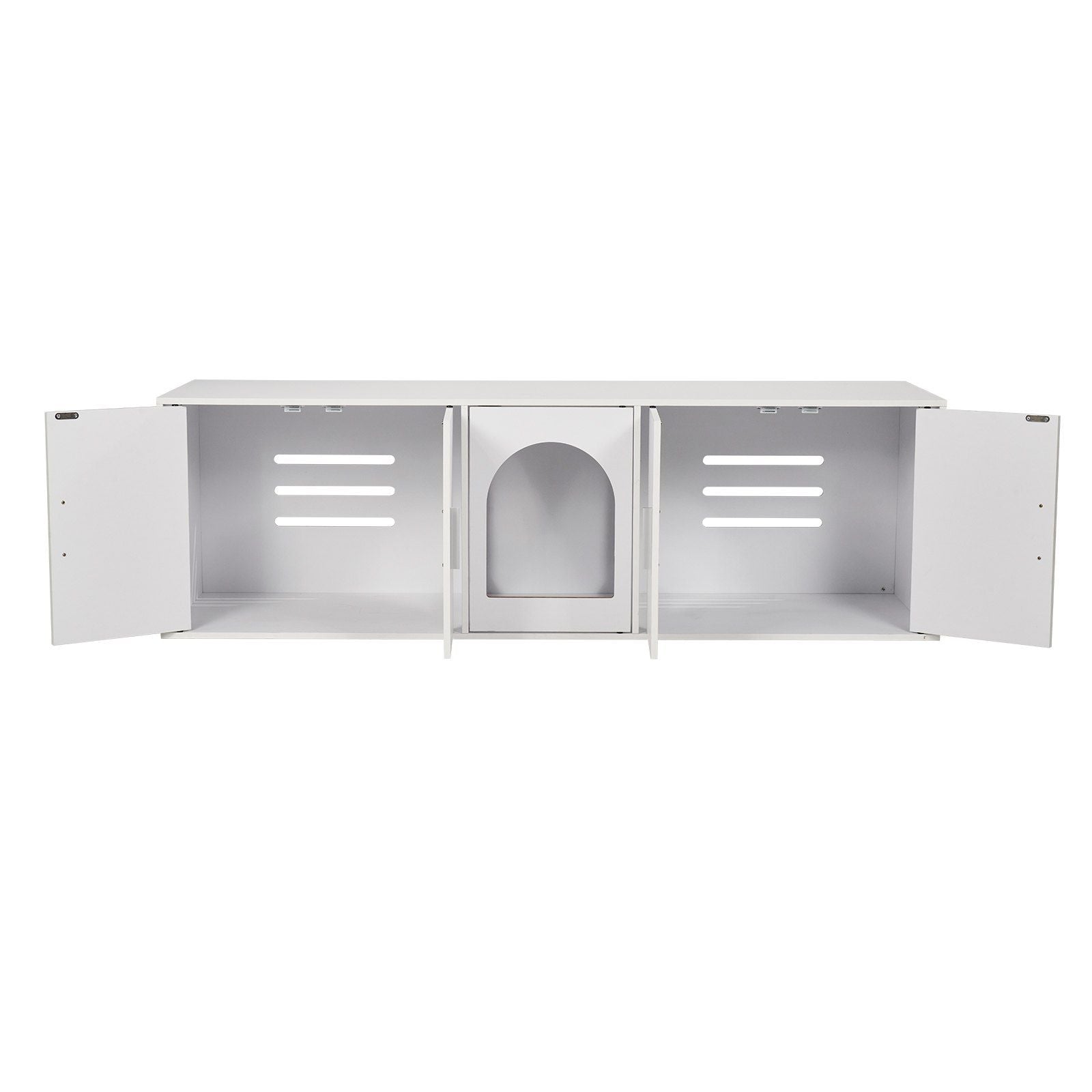 Cat Litter Box Enclosure Wooden Litter Box Furniture Hidden 57.9
