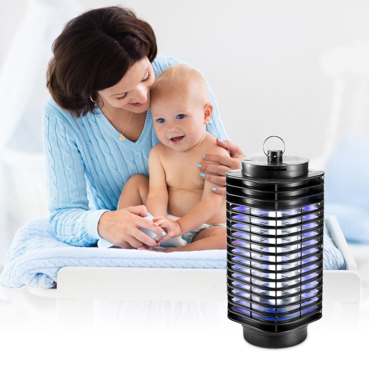 Electric Bug Zapper Lamp - Effective UV Light Insect Killer for Mosquitoes & Flies