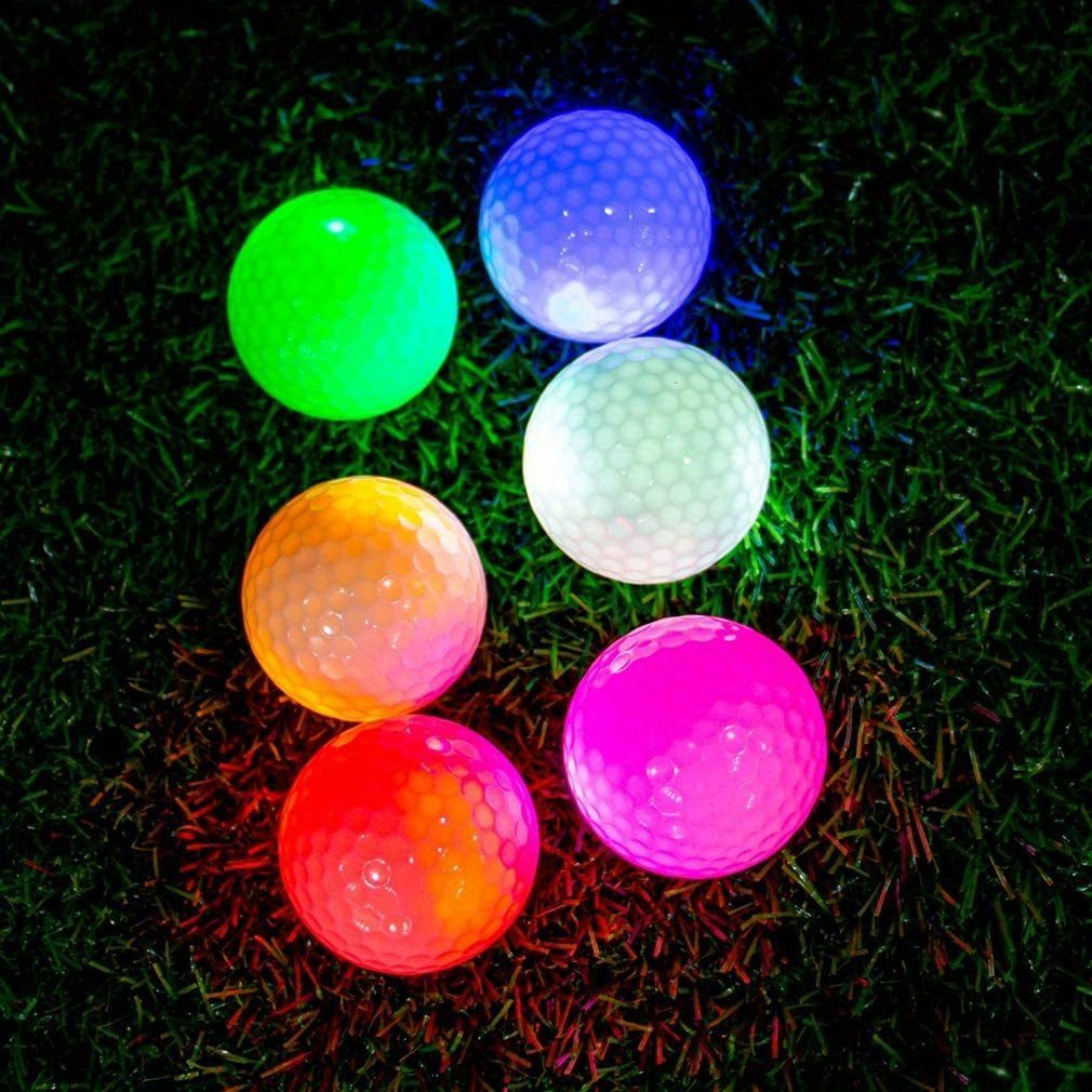 Waterproof Glow In Dark Golf Balls; Luminous Golf Balls; Creative Gift For Men Women Golf Lovers