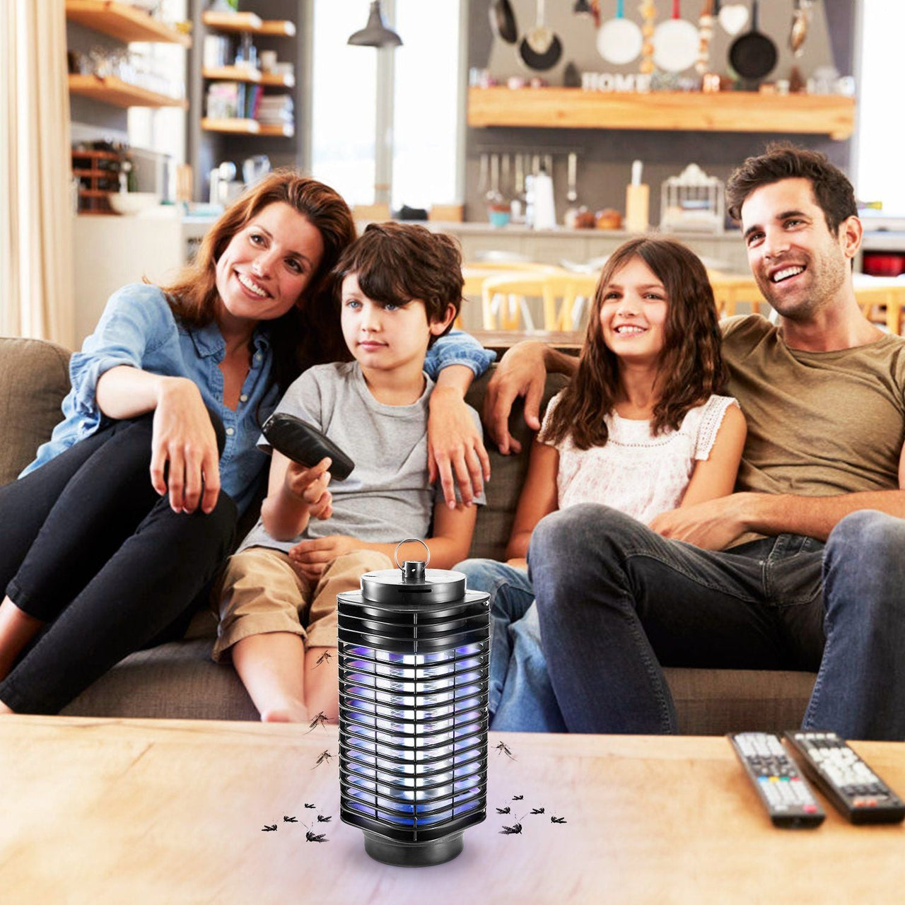 Electric Bug Zapper Lamp - Effective UV Light Insect Killer for Mosquitoes & Flies