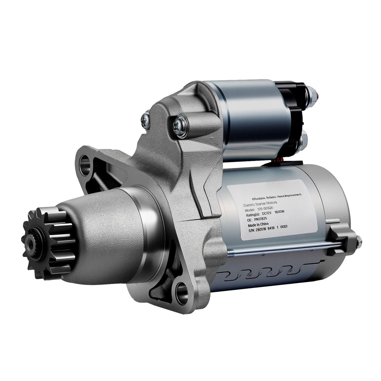 Starter 17825, Starter Motor Replacement Compatible with Toyota Camry V6 3.5L 2007-2017, Lexus ES350 V6 3.5L 2007-2018, Scion XB L4 2.4L 2008-2015, OEM 228000-9900 17338 410-52205 28100-20021