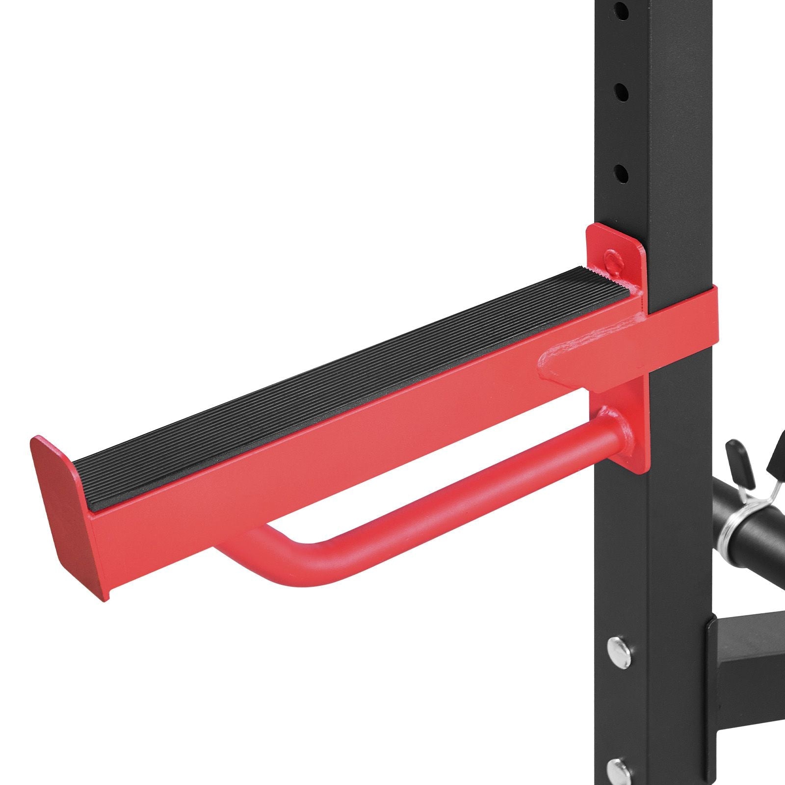 Power Cage Squat Rack, Multifunctional Power Rack Home Gym, 1000LBS Strength Training Workout Equipment with 4 Band Pegs, Adjustable J-Hooks & Safety Bars for Barbell Squat Bench Press Pull-Up