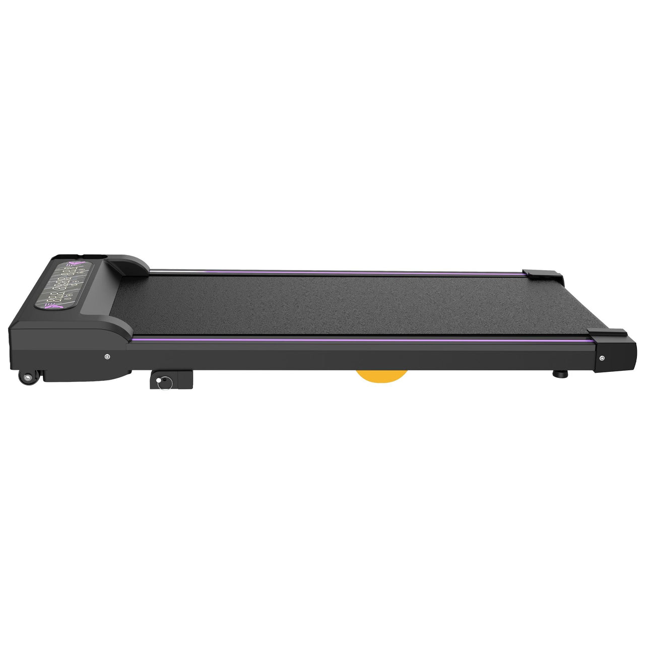 Under Desk Treadmill, Walking Pad, 2 in 1 Portable Treadmill with Handle Remote Control LED Display, Walking Jogging Machine for Home Office Use Black