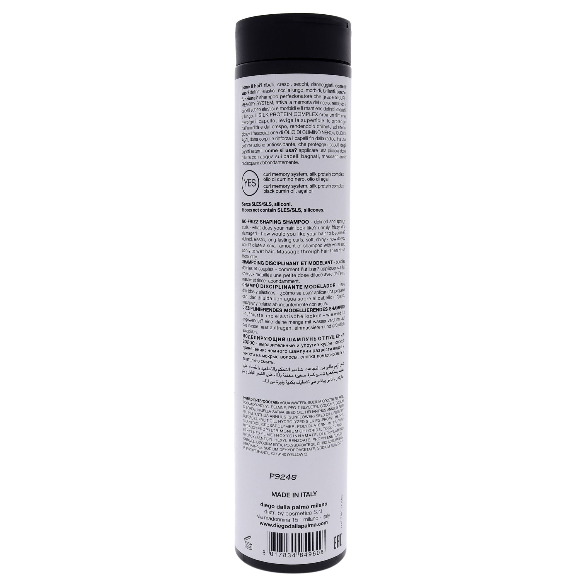 Orgoglioriccio No-Frizz Shaping Shampoo by Diego Dalla Palma for Unisex - 8.5 oz Shampoo