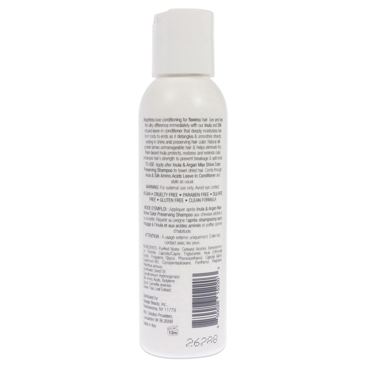Inula Plus Silk Amino Acids Leave In Conditioner