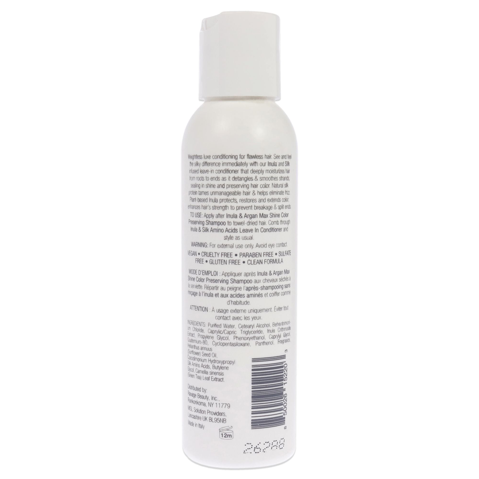 Inula Plus Silk Amino Acids Leave In Conditioner
