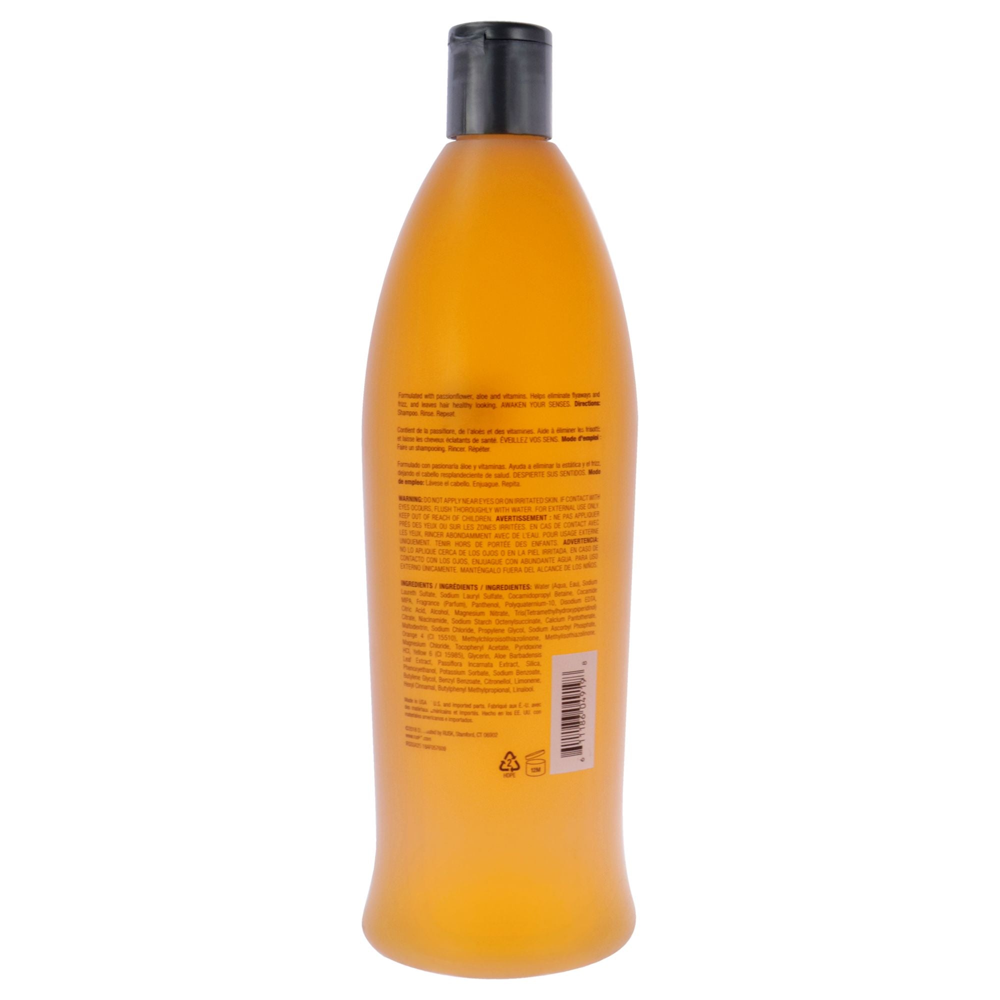 Sensories Smoother Passion Flower Aloe Shampoo by Rusk for Unisex - 35 oz Shampoo