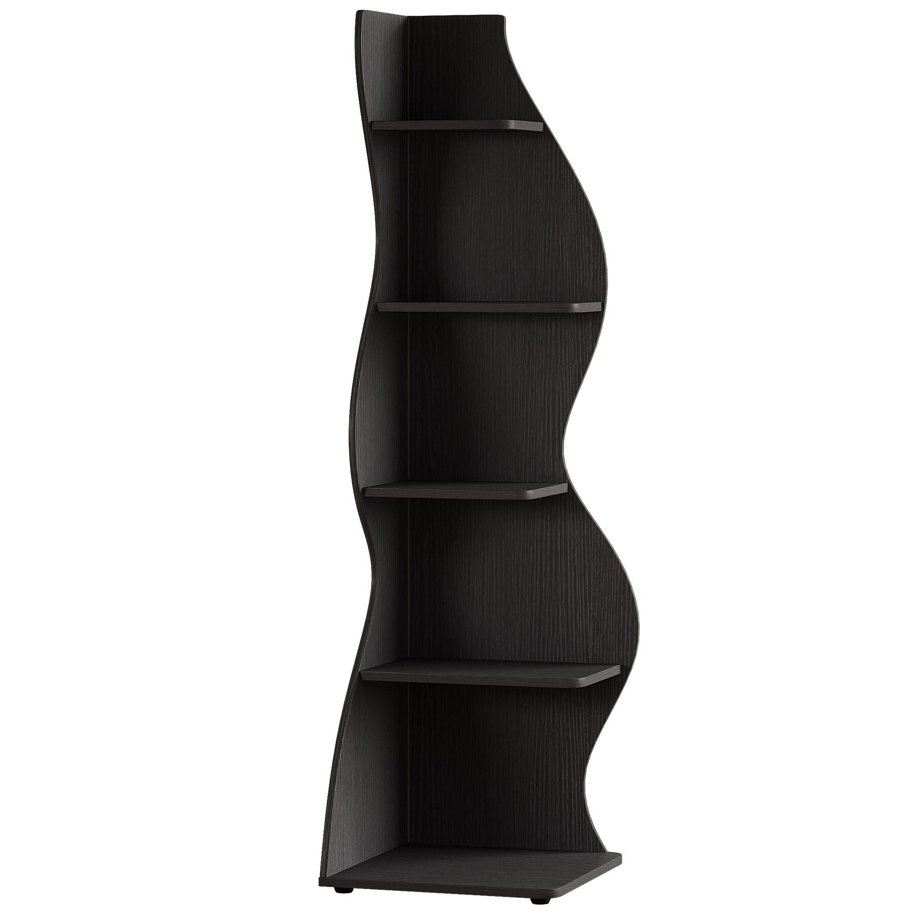 Modern Wall Corner Bookshelf Bookcase