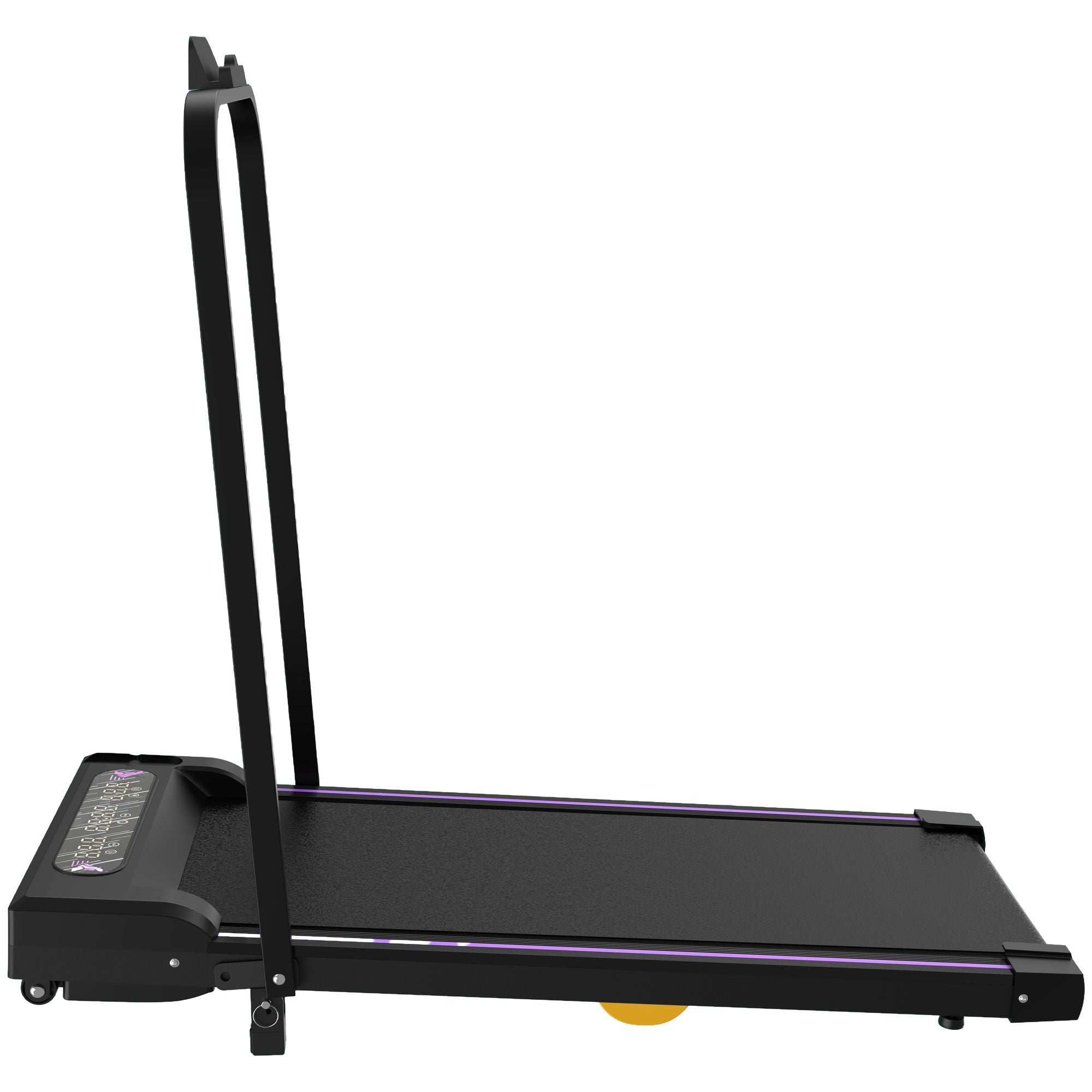 Under Desk Treadmill, Walking Pad, 2 in 1 Portable Treadmill with Handle Remote Control LED Display, Walking Jogging Machine for Home Office Use Black