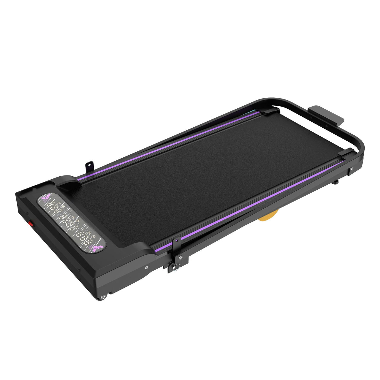 Under Desk Treadmill, Walking Pad, 2 in 1 Portable Treadmill with Handle Remote Control LED Display, Walking Jogging Machine for Home Office Use Black
