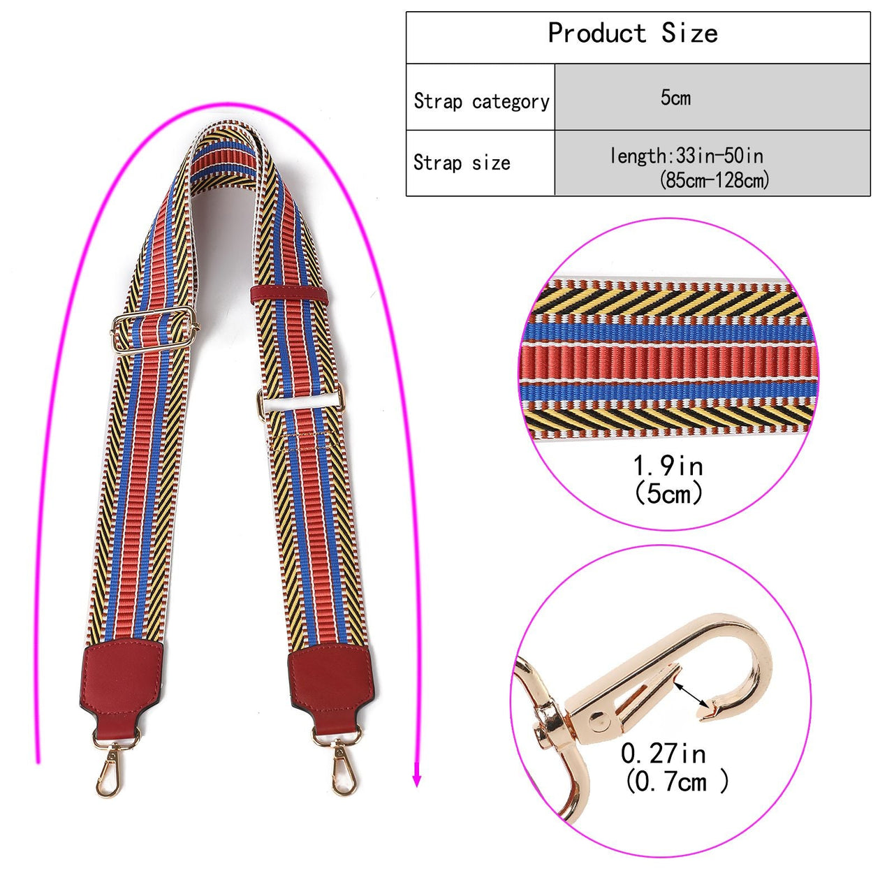 MKF Collection Naya Women Webbing Crossbody Strap by Mia K