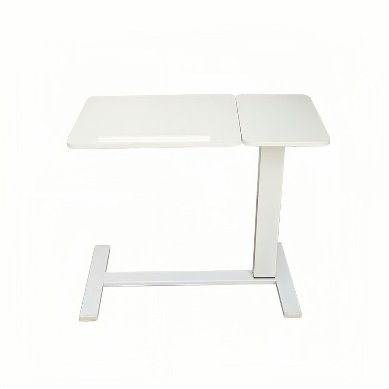 Overbed Bedside Desk Mobile Rolling Laptop Stand Tilting Overbed Table with Wheels Height Adjustable Tray Table for Laptop Bed Sofa Side Table ,Bedside Table(WHITE)