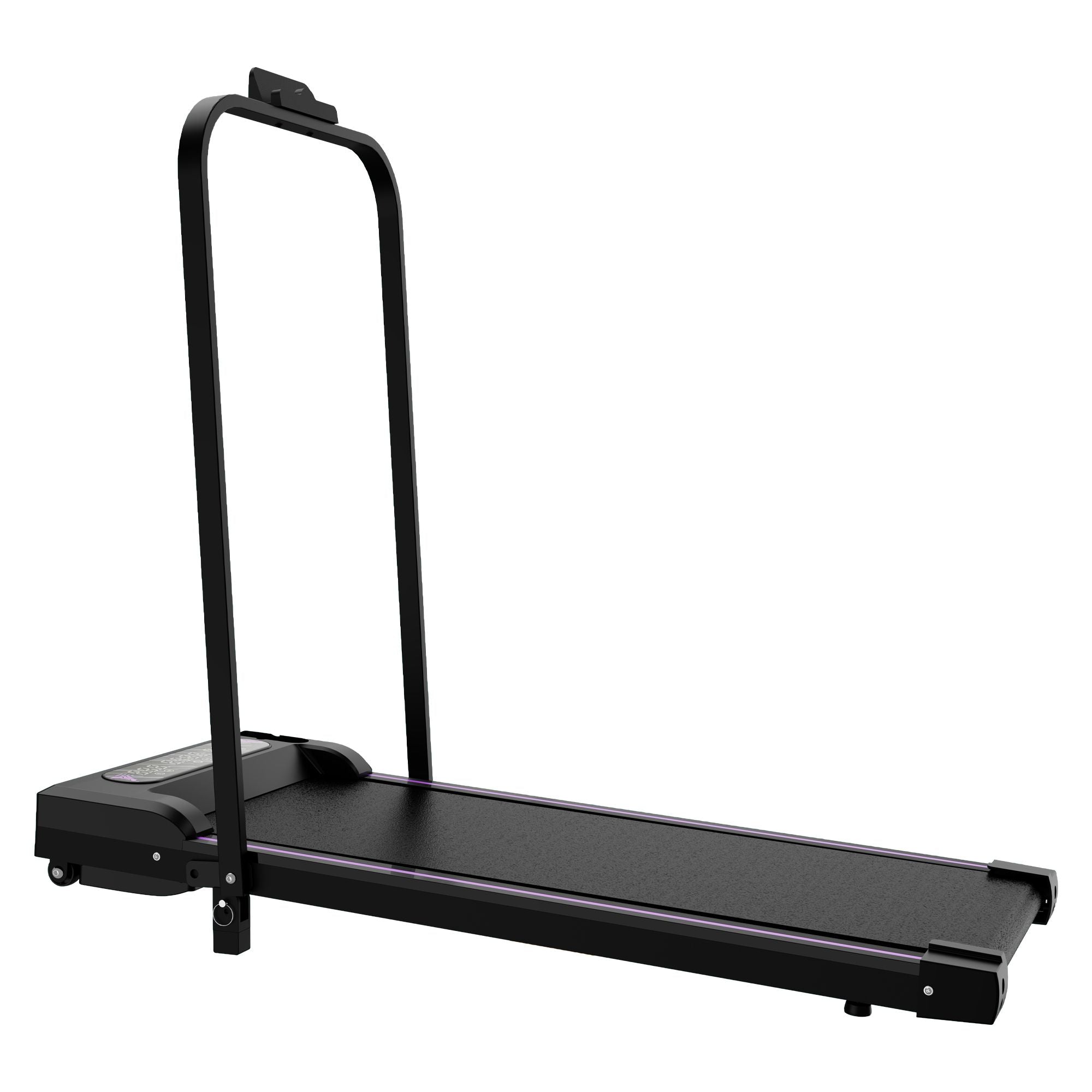 Under Desk Treadmill, Walking Pad, 2 in 1 Portable Treadmill with Handle Remote Control LED Display, Walking Jogging Machine for Home Office Use Black