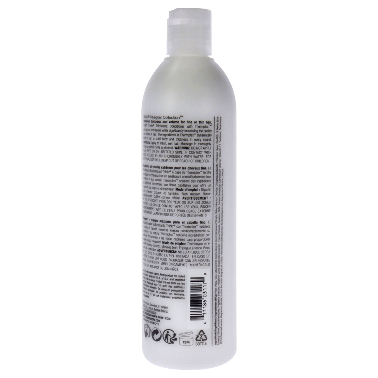 Thickr Thickening Conditioner by Rusk for Unisex - 13.5 oz Conditioner