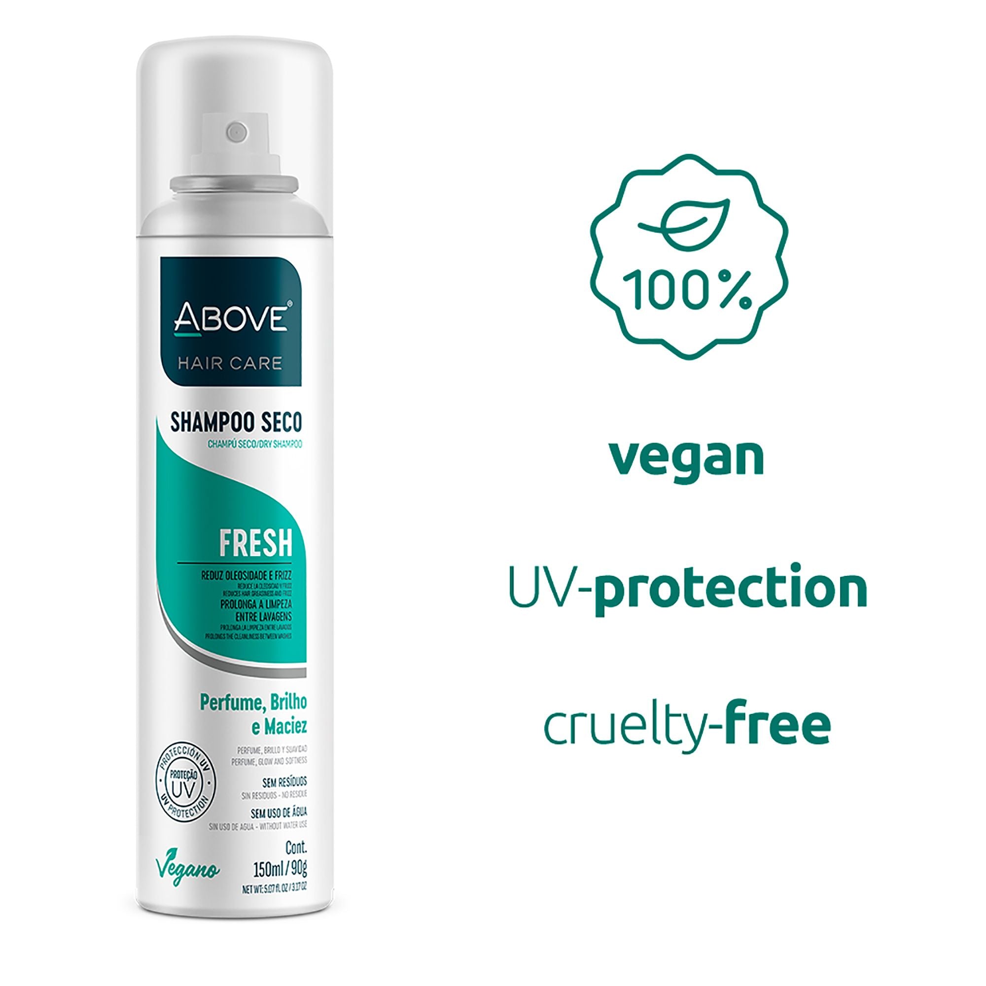 ABOVE Fresh - Dry Shampoo - Absorbs Excess Oil Between Washes - Gives Softness and Shine to Your Strands - Does Not Leave Residue - Prevents Bad Odors with Floral and Citrus Notes - 3.17 oz