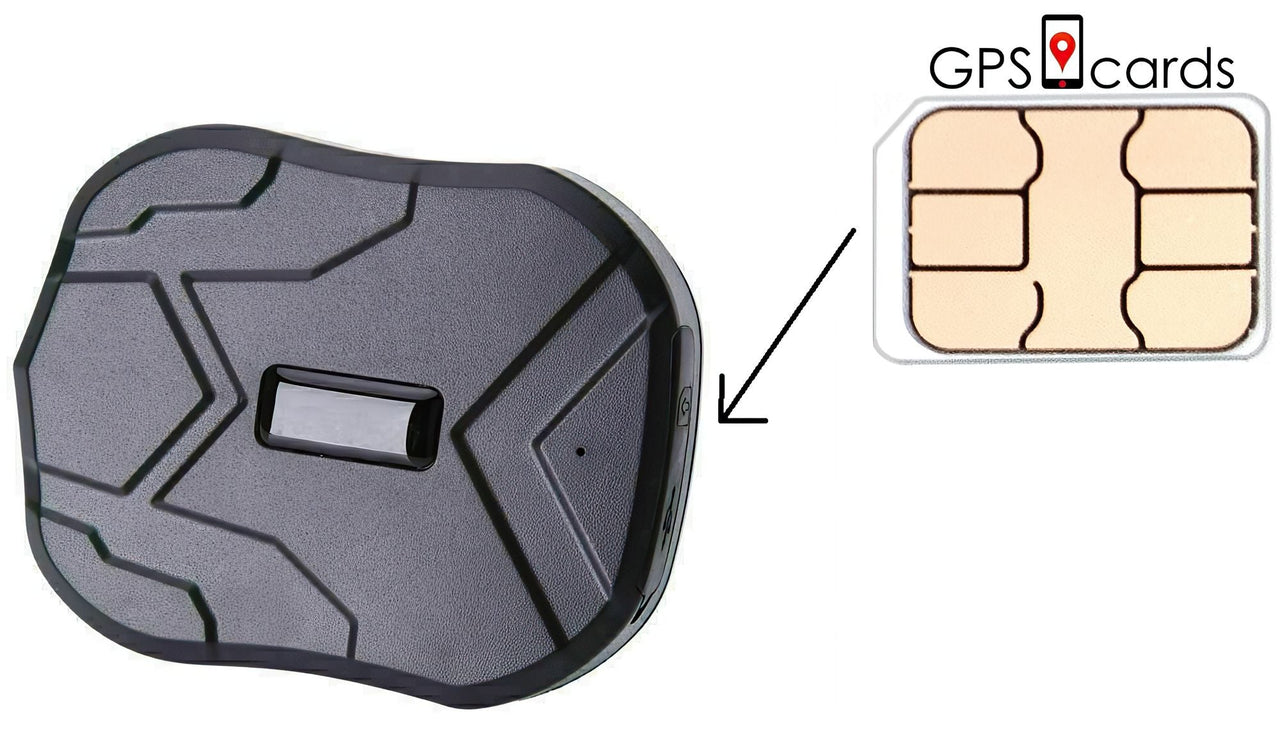 GPS cards for GPS Tracker GPS-408A with Over speed alarm & Portable Battery